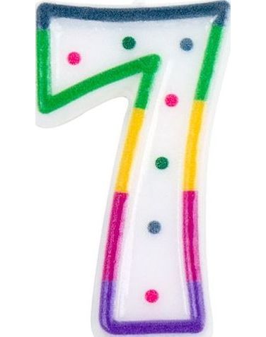 Gekleurde Verjaardagskaars 7