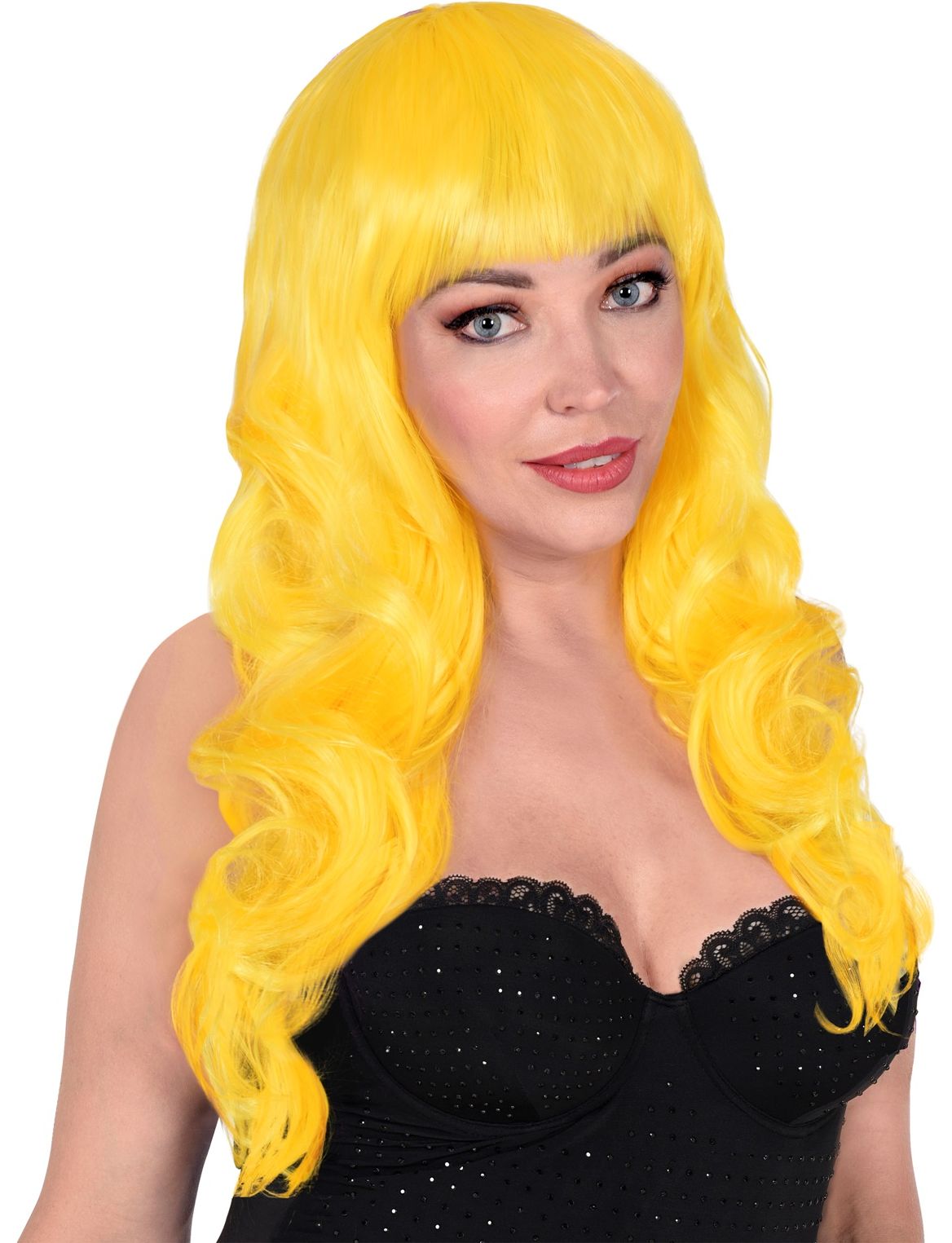 Gele Bella Pruik Dames