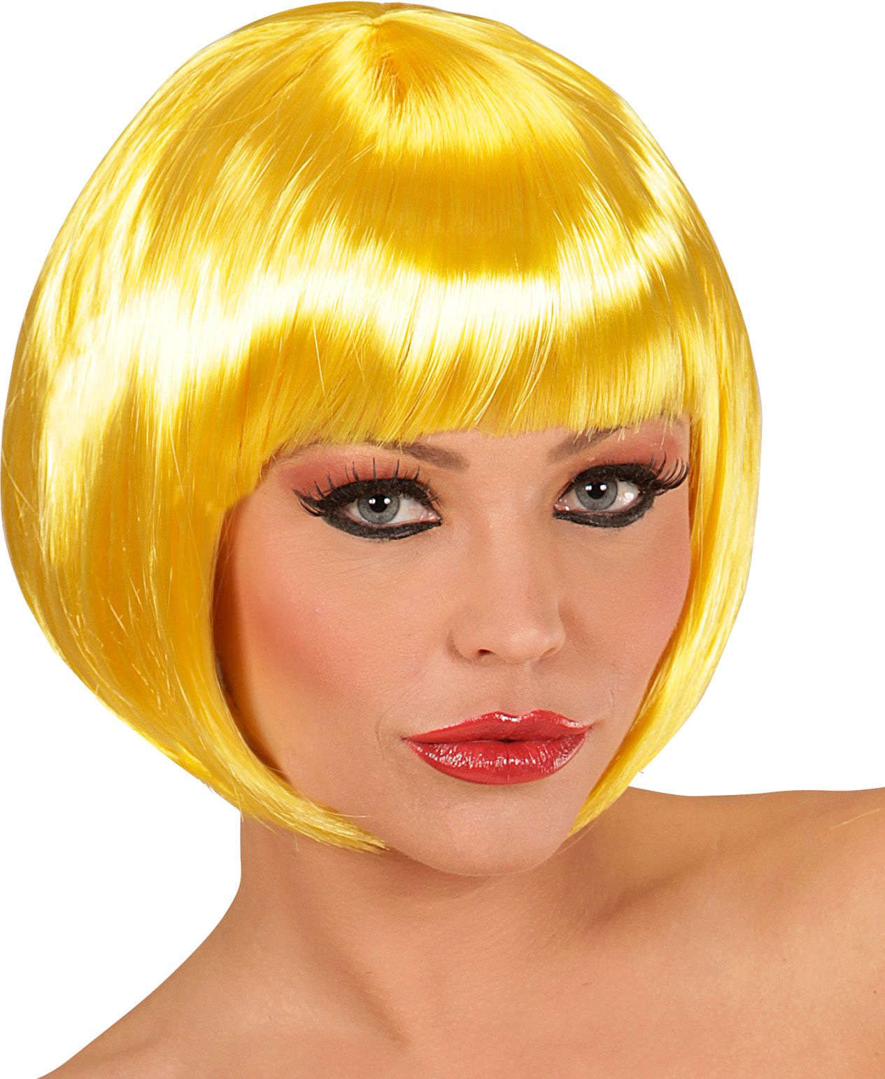 Gele Boblijn Pruik