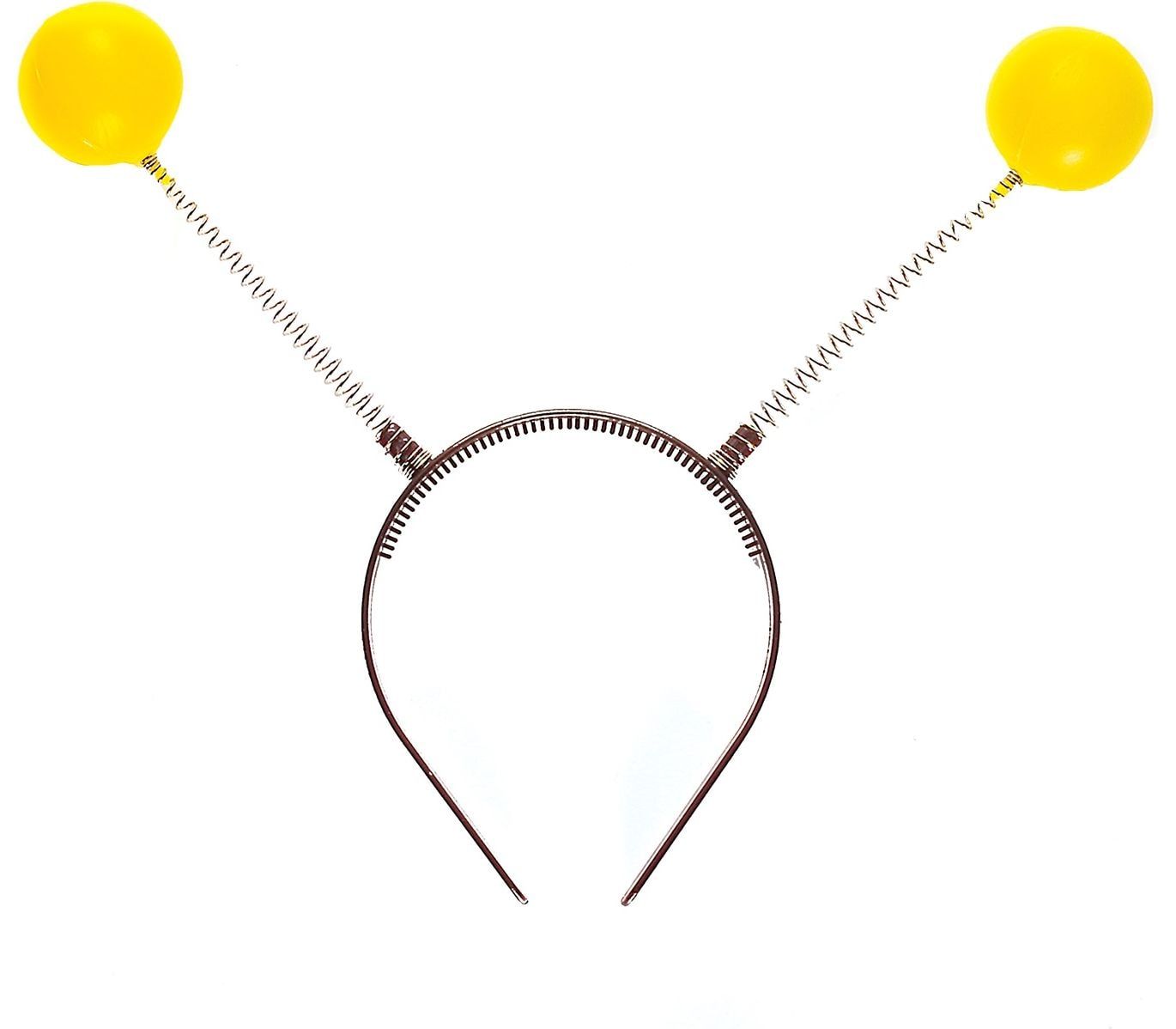 Gele Bollen Antenne Haarband