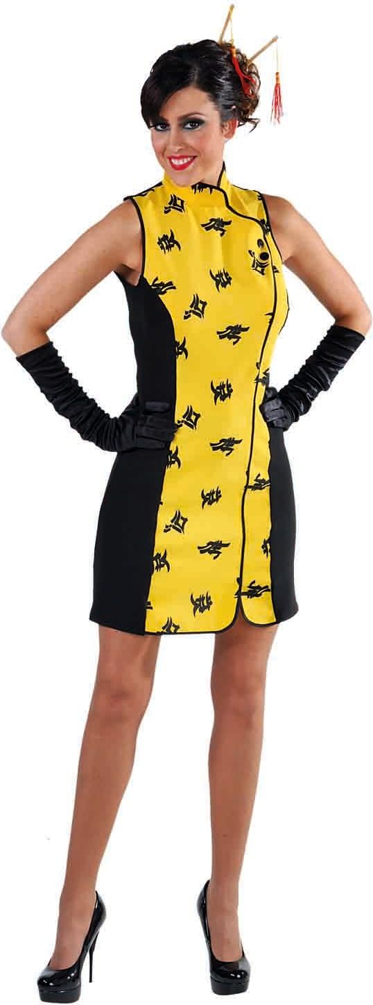 Gele Chinese Jurk Dames