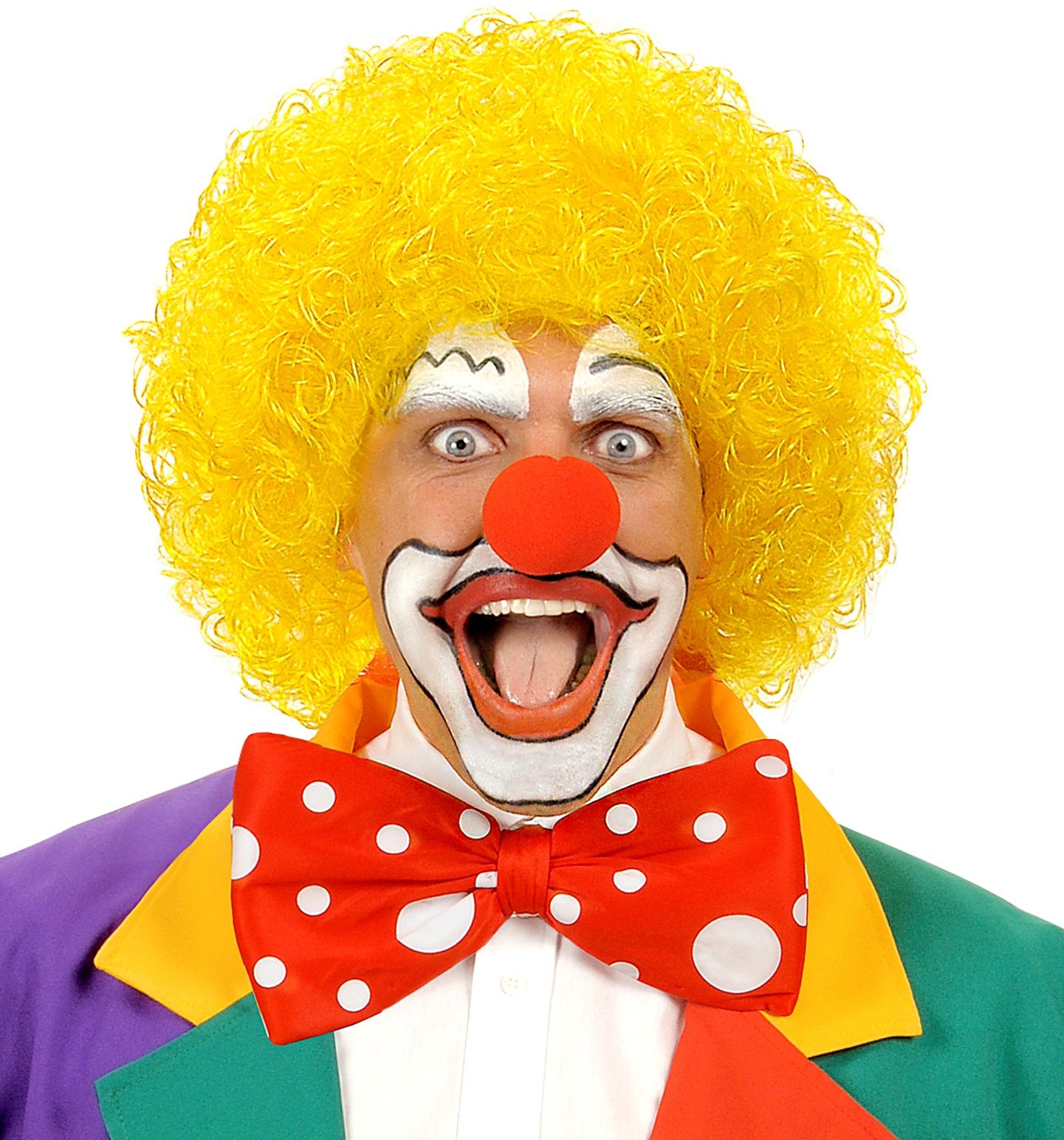 Gele Clown Pruik