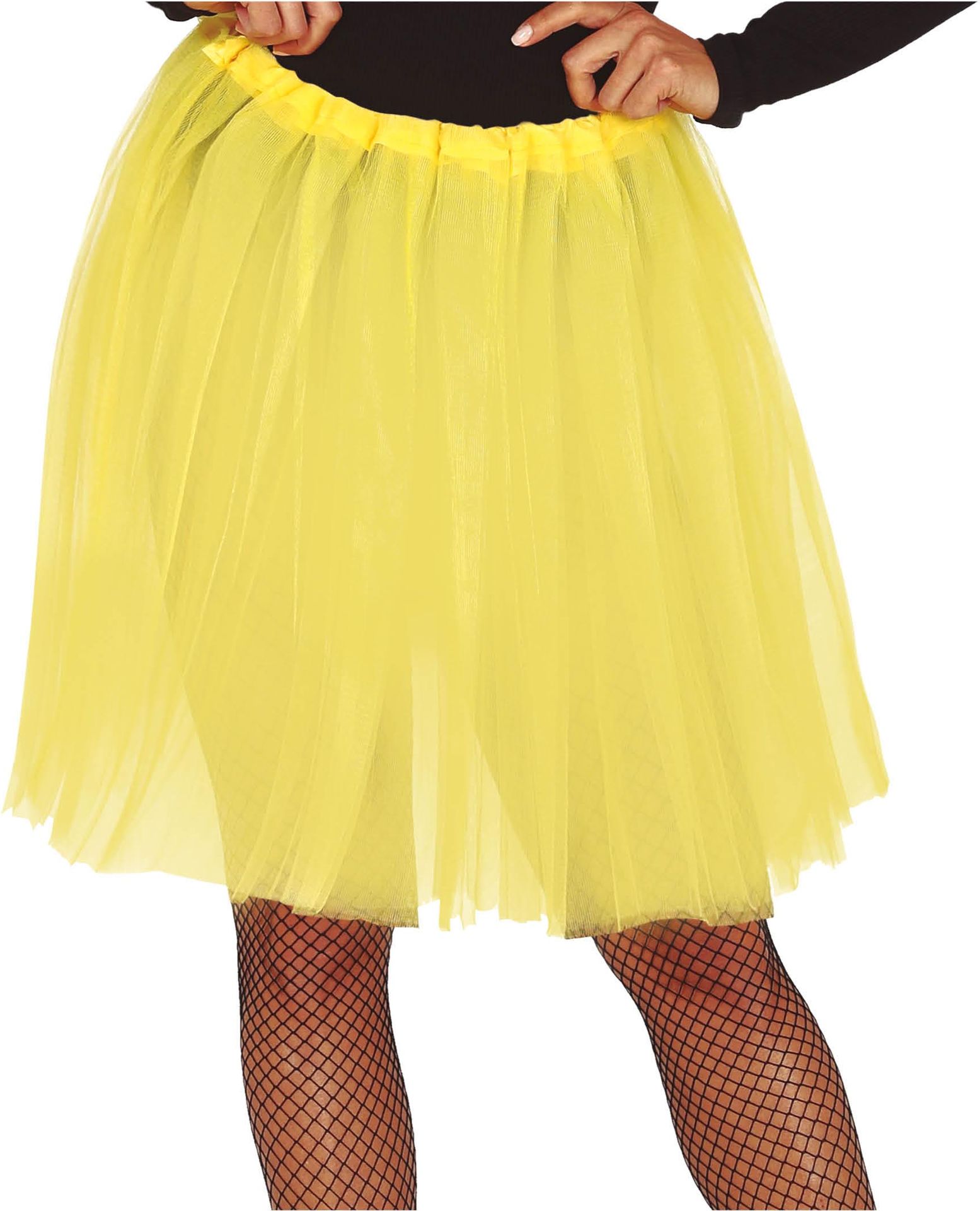 Gele Lange Tutu Dames 60cm