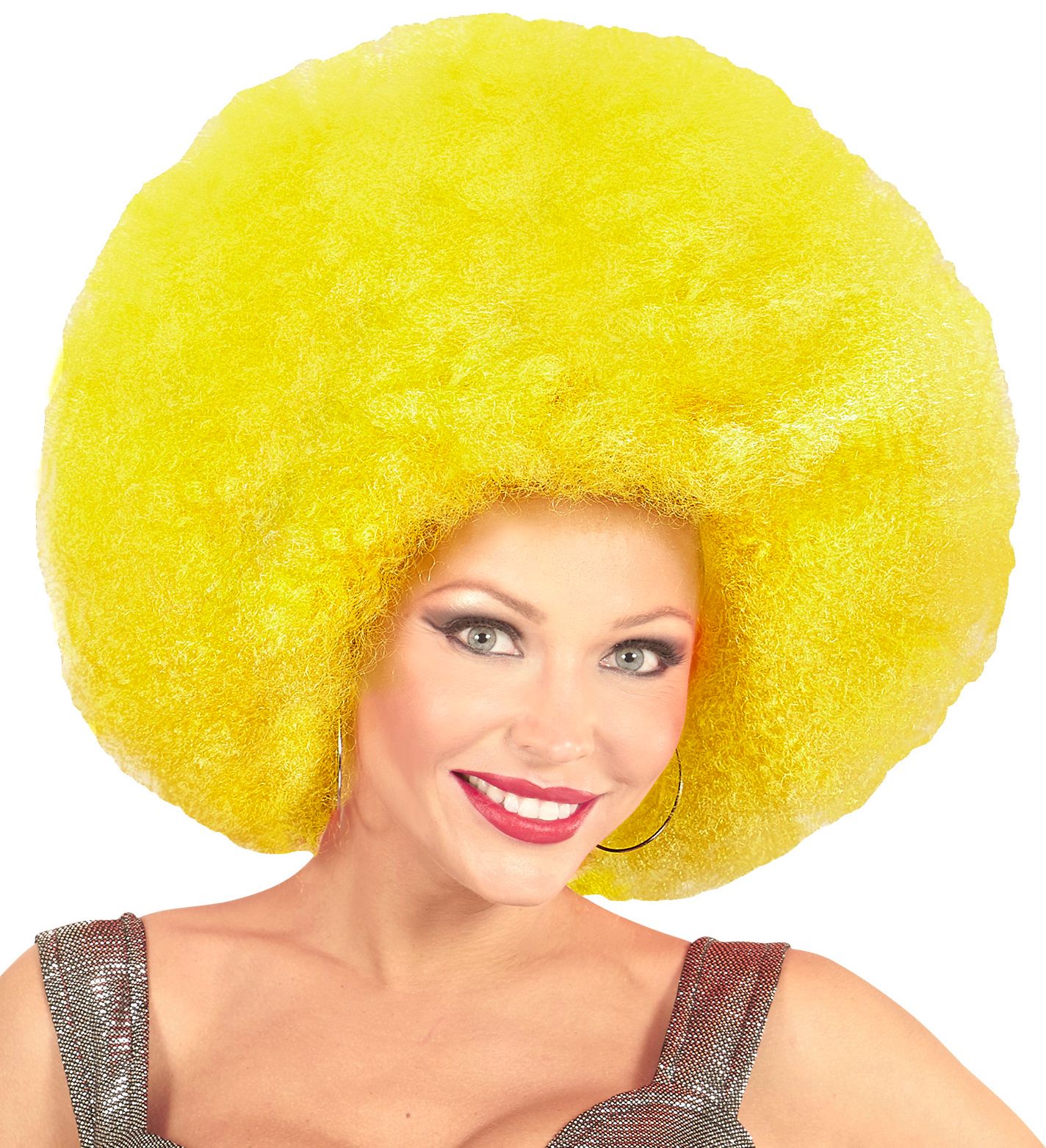 Gele Maxi Afro Pruik