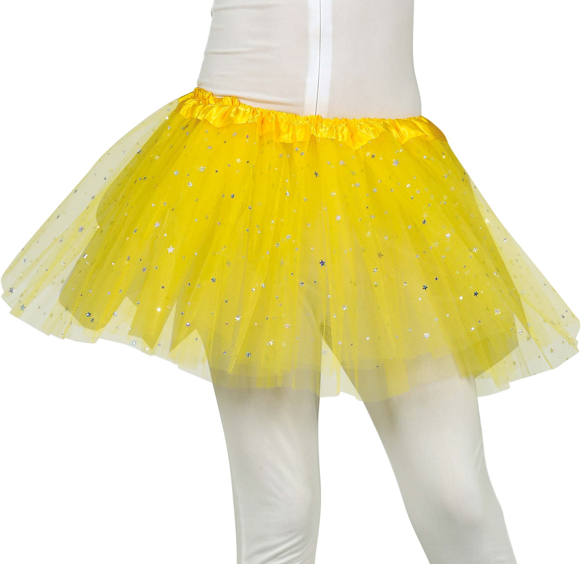 Gele Meisjes Tutu Sterren 30cm