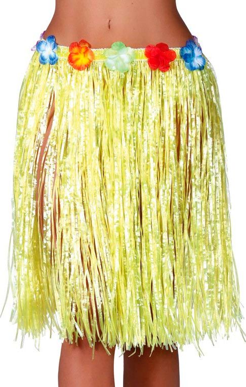 Gele Midi Hawaii Rok