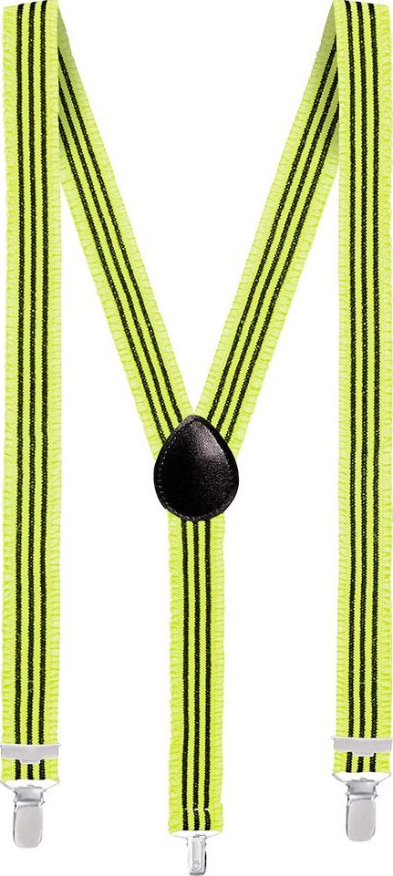 Gele Neon Bretels Volwassenen