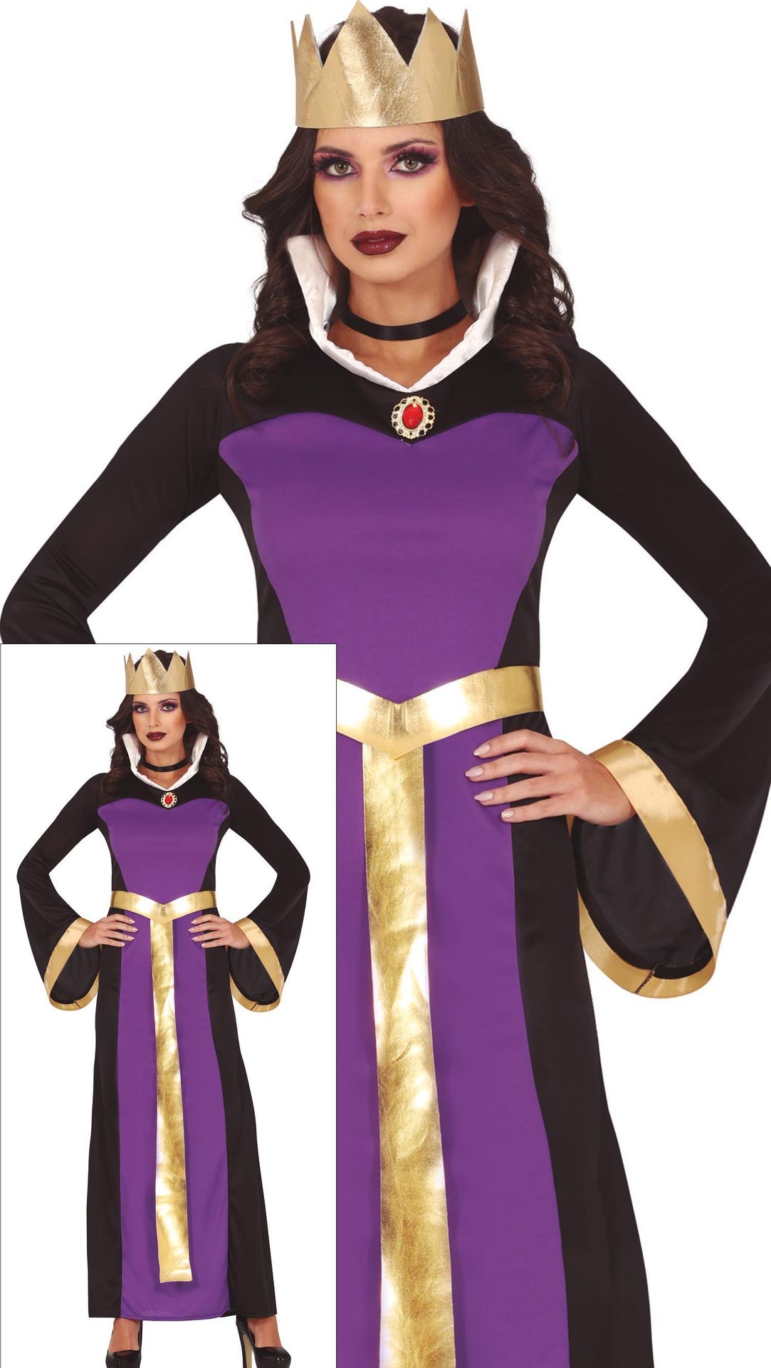 Gemene Koningin Sneeuwwitje Jurk Dames