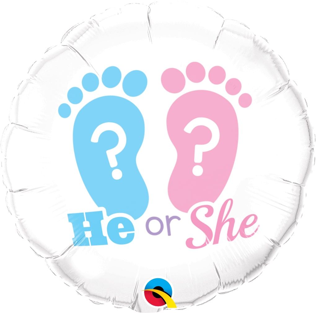 Gender reveal jongen of meisje folieballon