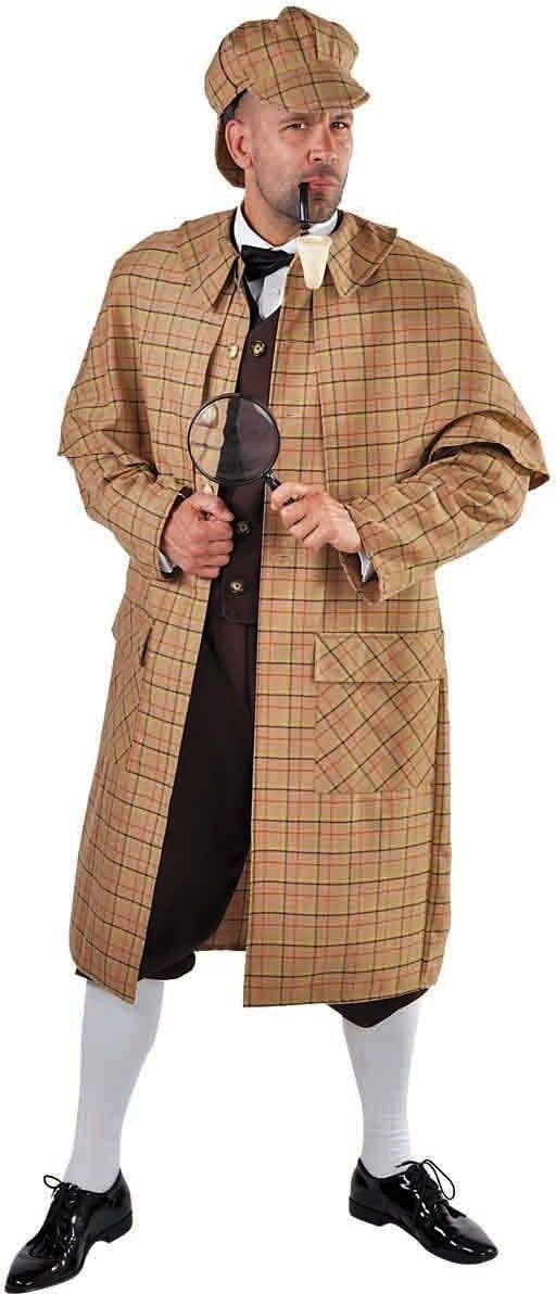 Geruit Detective Kostuum Heren