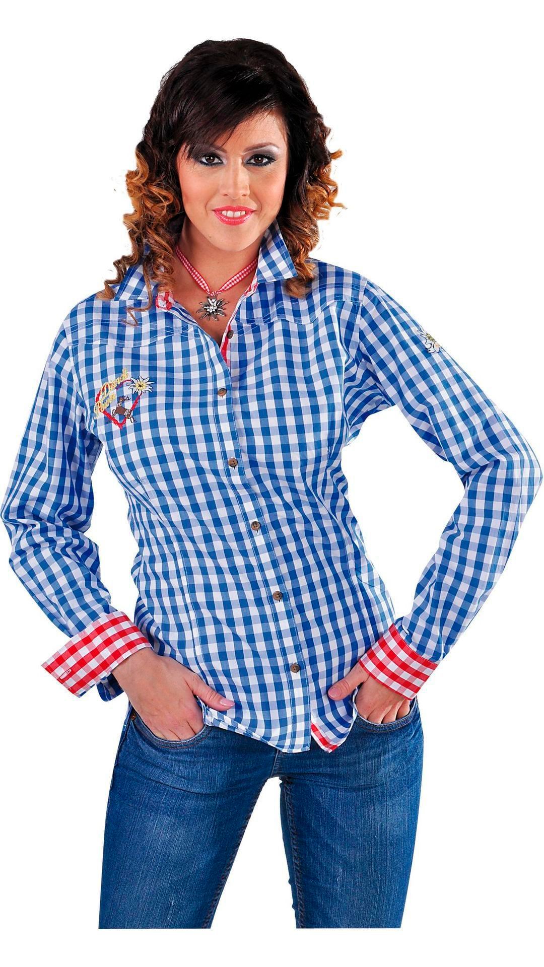 dames blouse geruit