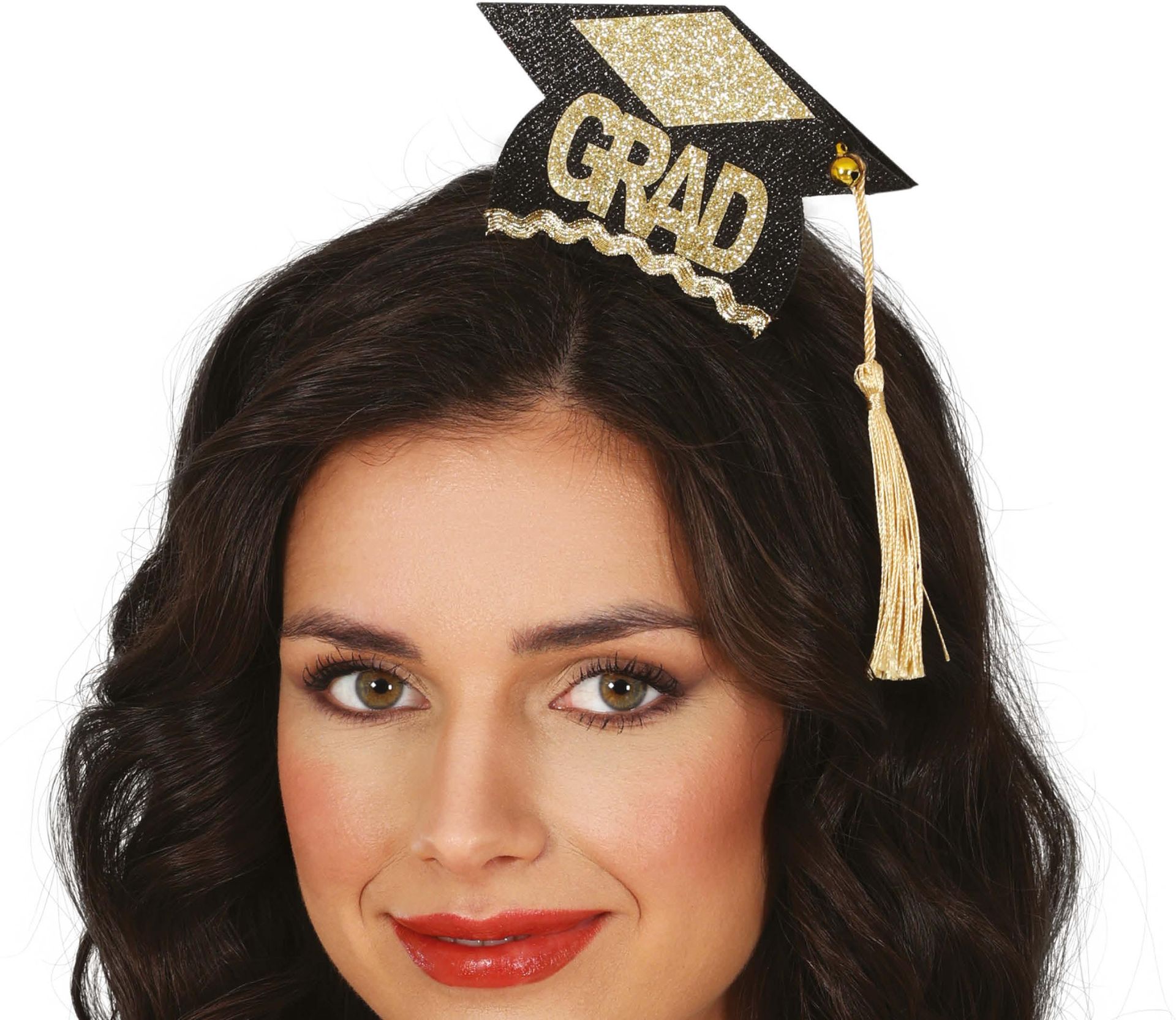 Geslaagd Hoedje Haarband Zwart Goud