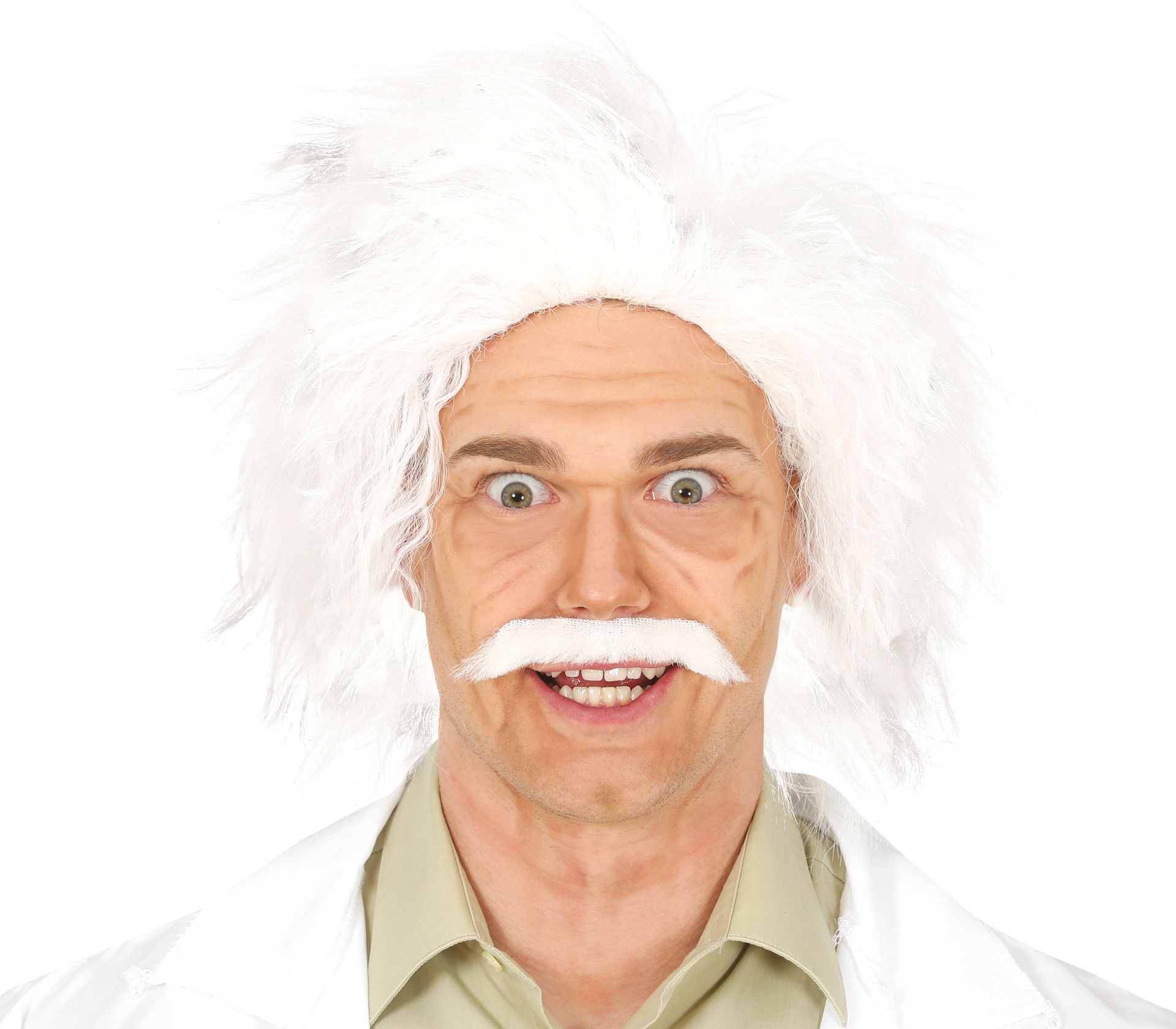 Gestoorde Professor Pruik met Snor