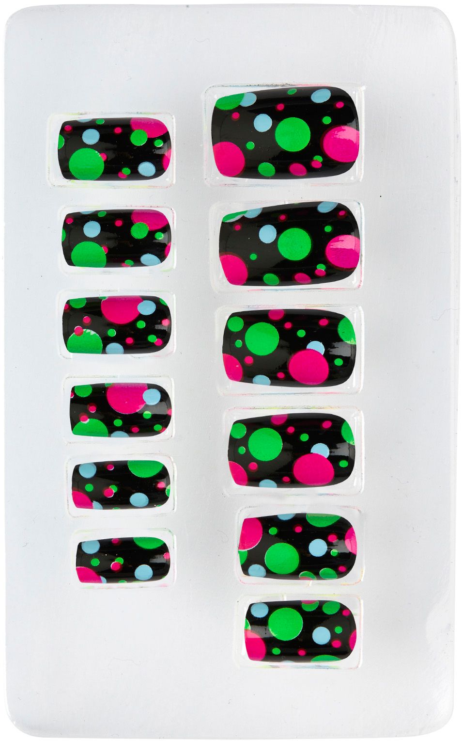 Gestripte Neon Nagels