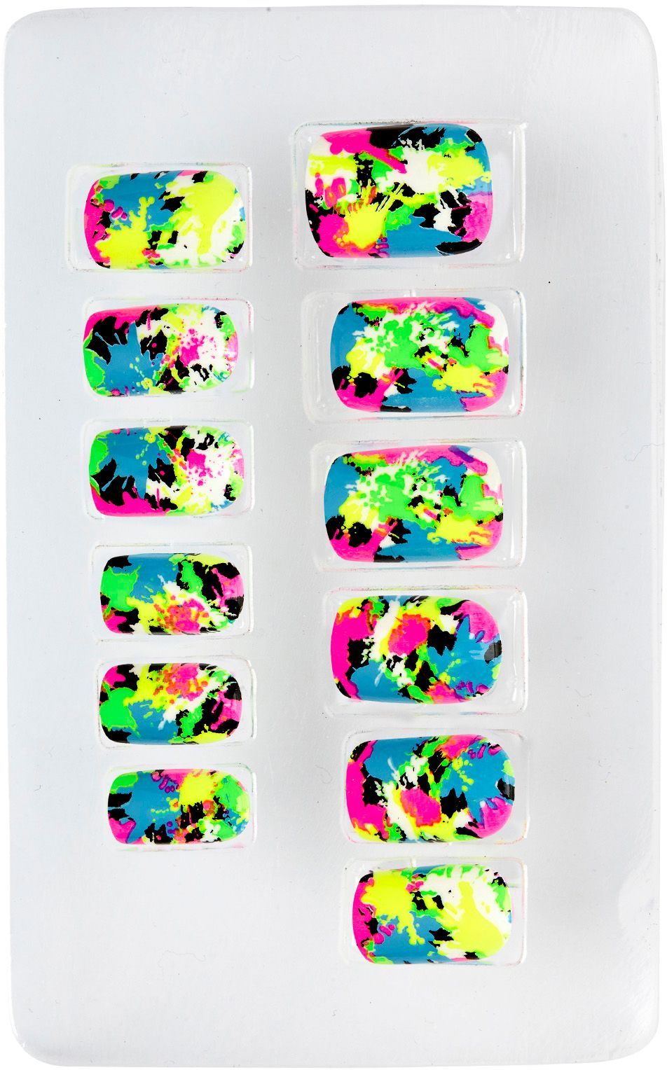 Gevlekte Neon Nagels