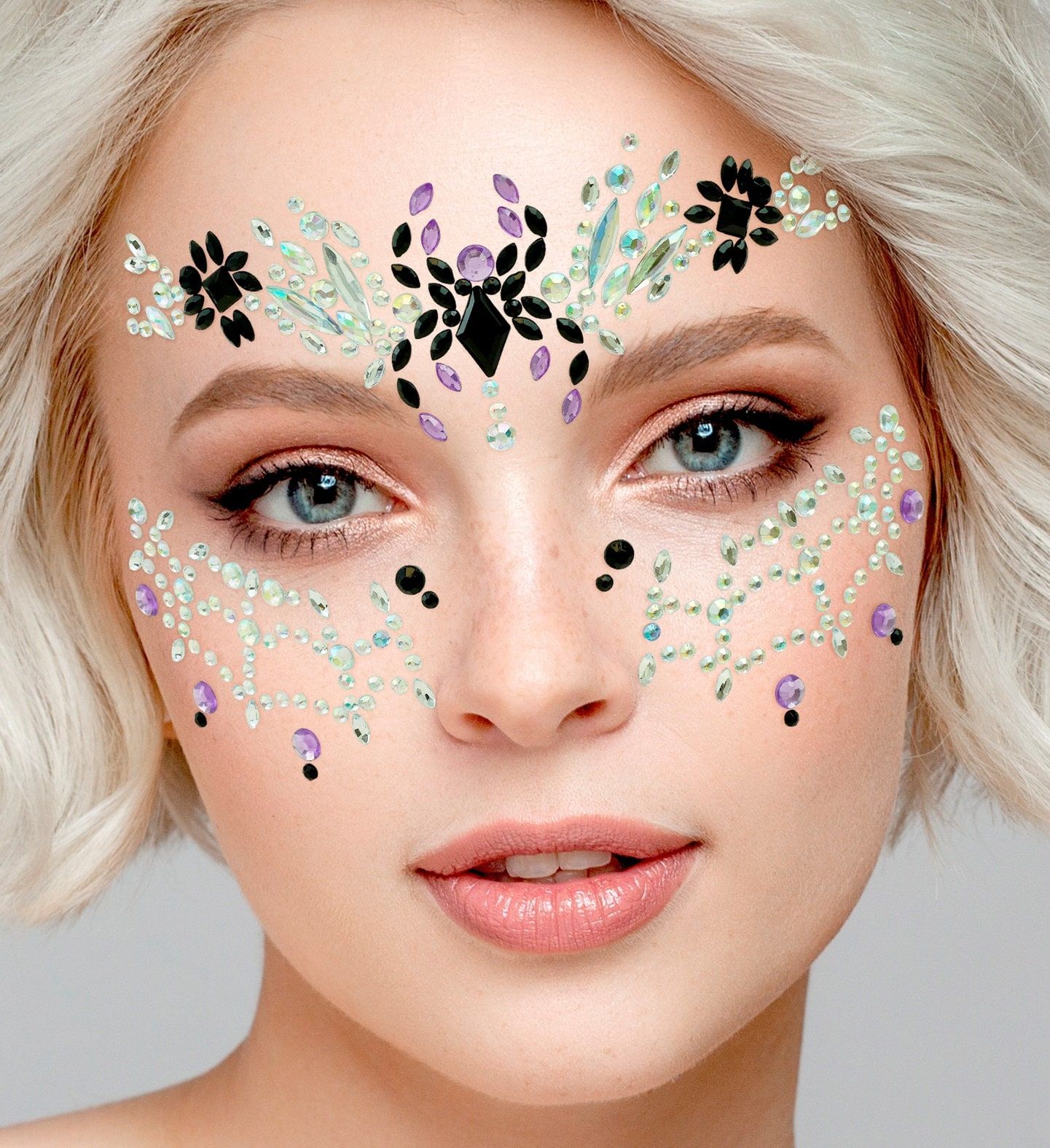 Gezichtsjuwelen Black Widow