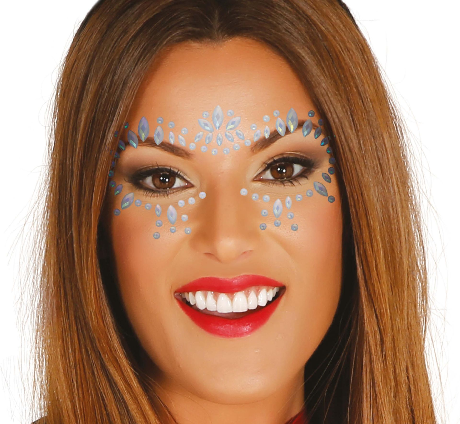 Gezichtsjuwelen Glow In The Dark Zilver