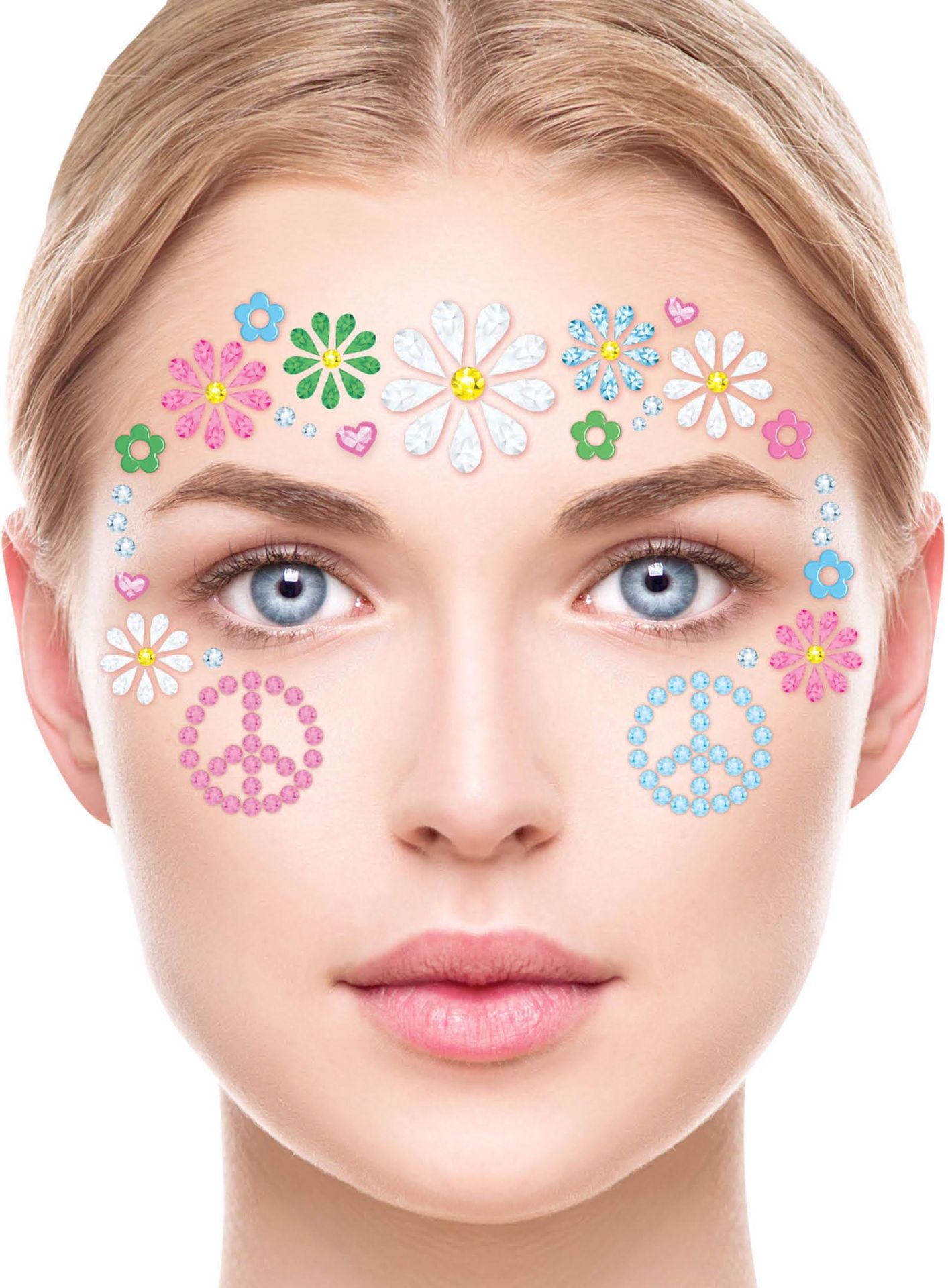 Gezichtsjuwelen Hippie