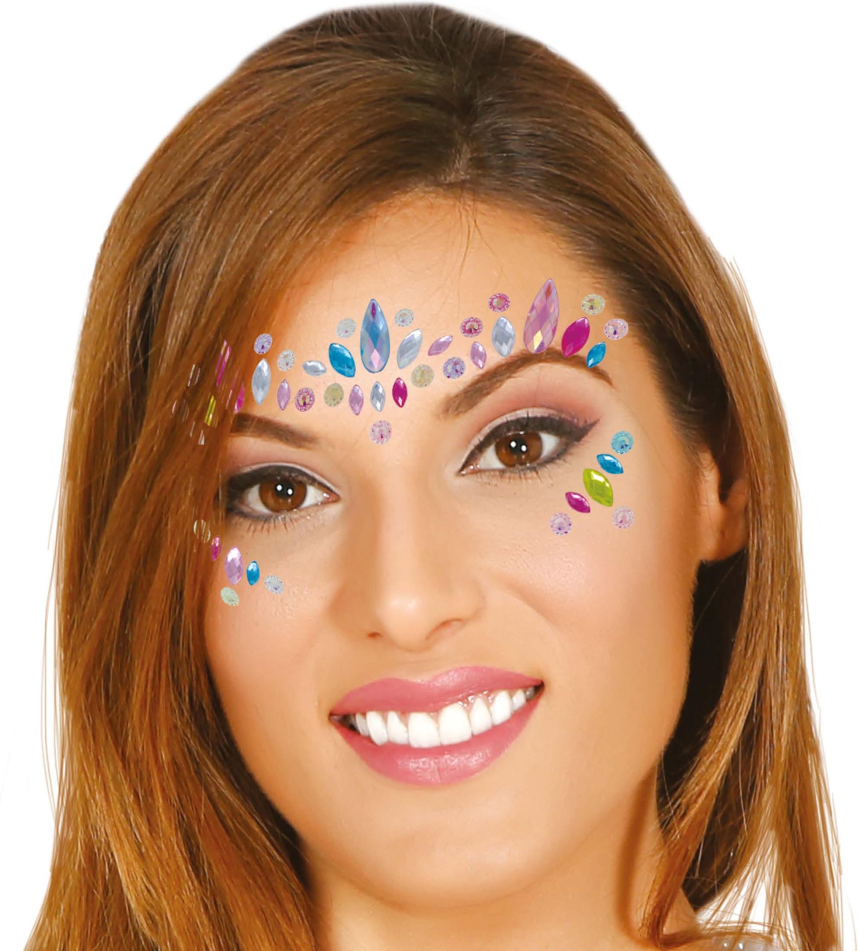Gezichtsjuwelen Meerkleurige Diamanten