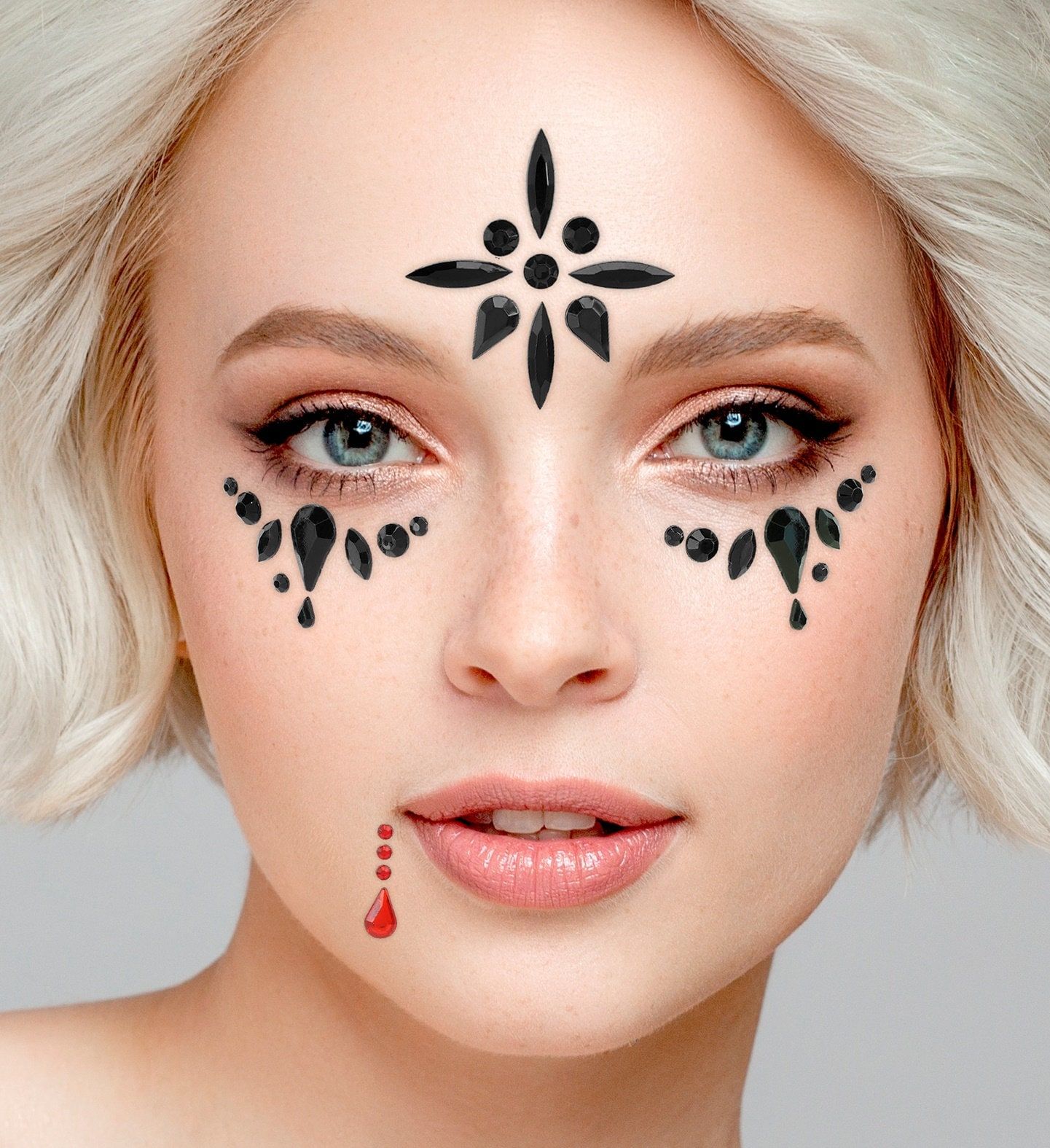 Gezichtsjuwelen Vampier Stijl