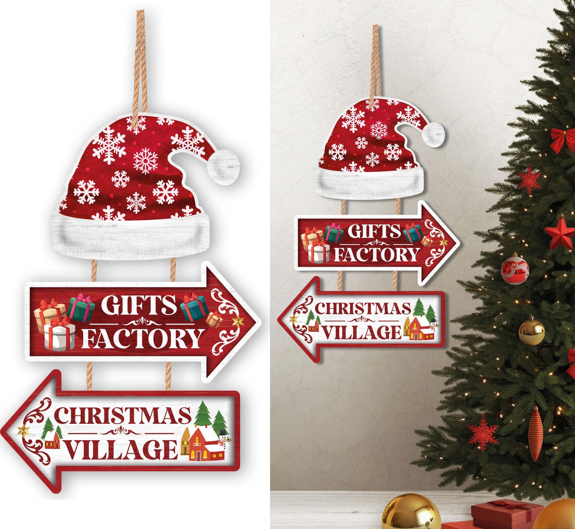 Gifts Factory Kerst Wand Decoratie