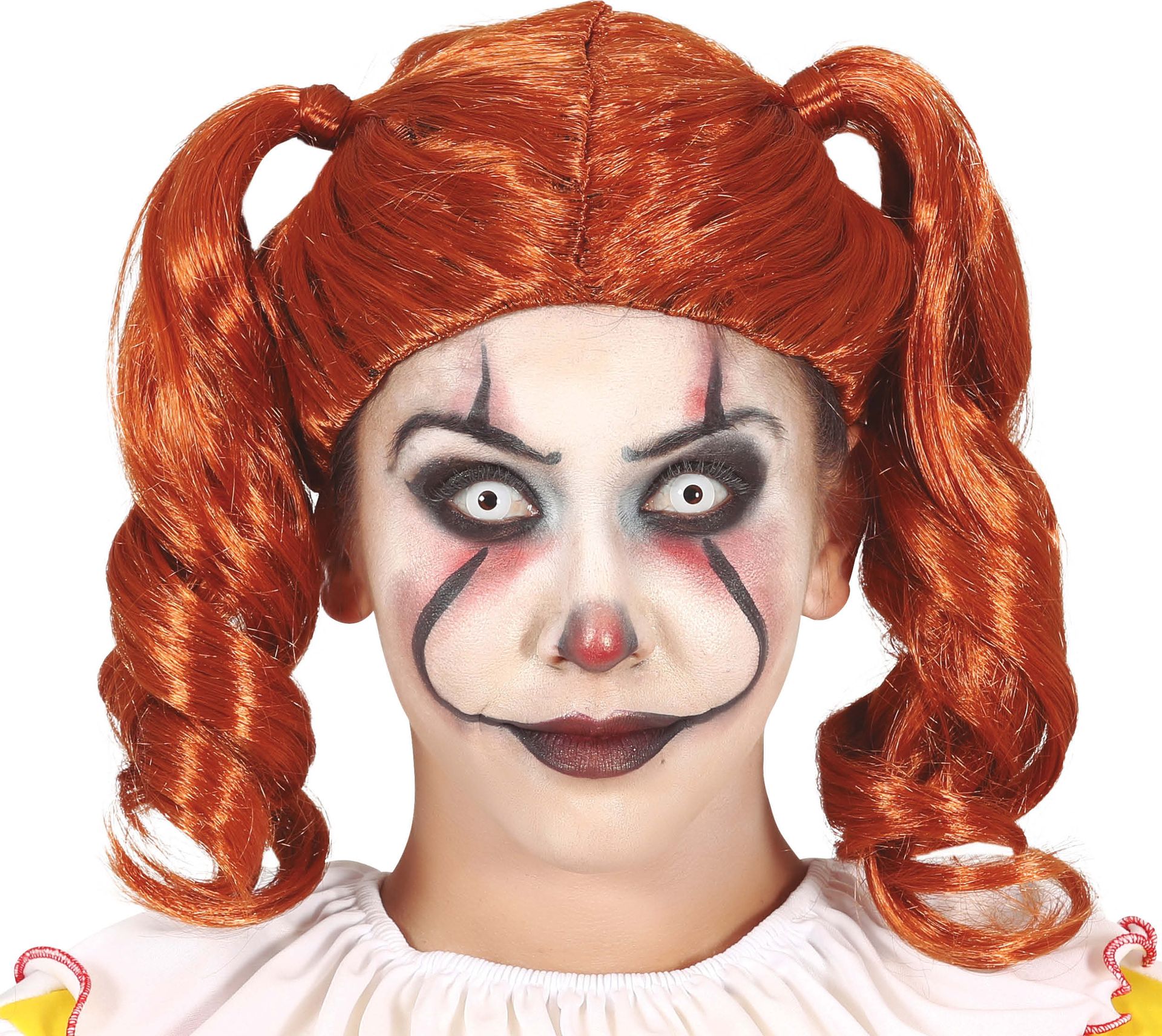 Ginger Doll Pruik met Staartjes