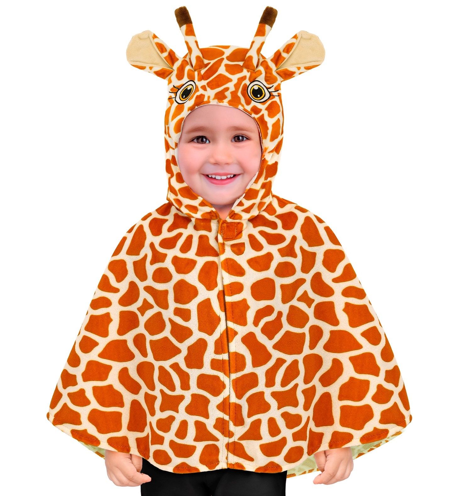 Giraffe Poncho Cape met Capuchon Kinderen 98 cm