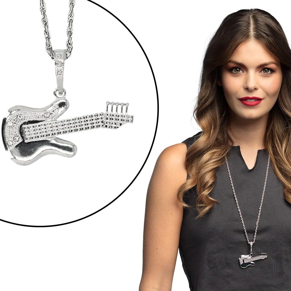 Gitaar Ketting Zilver