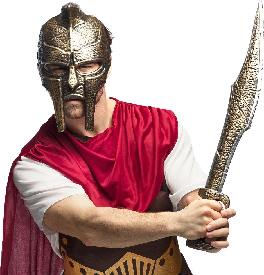 Gladiator Masker en Nep Zwaard