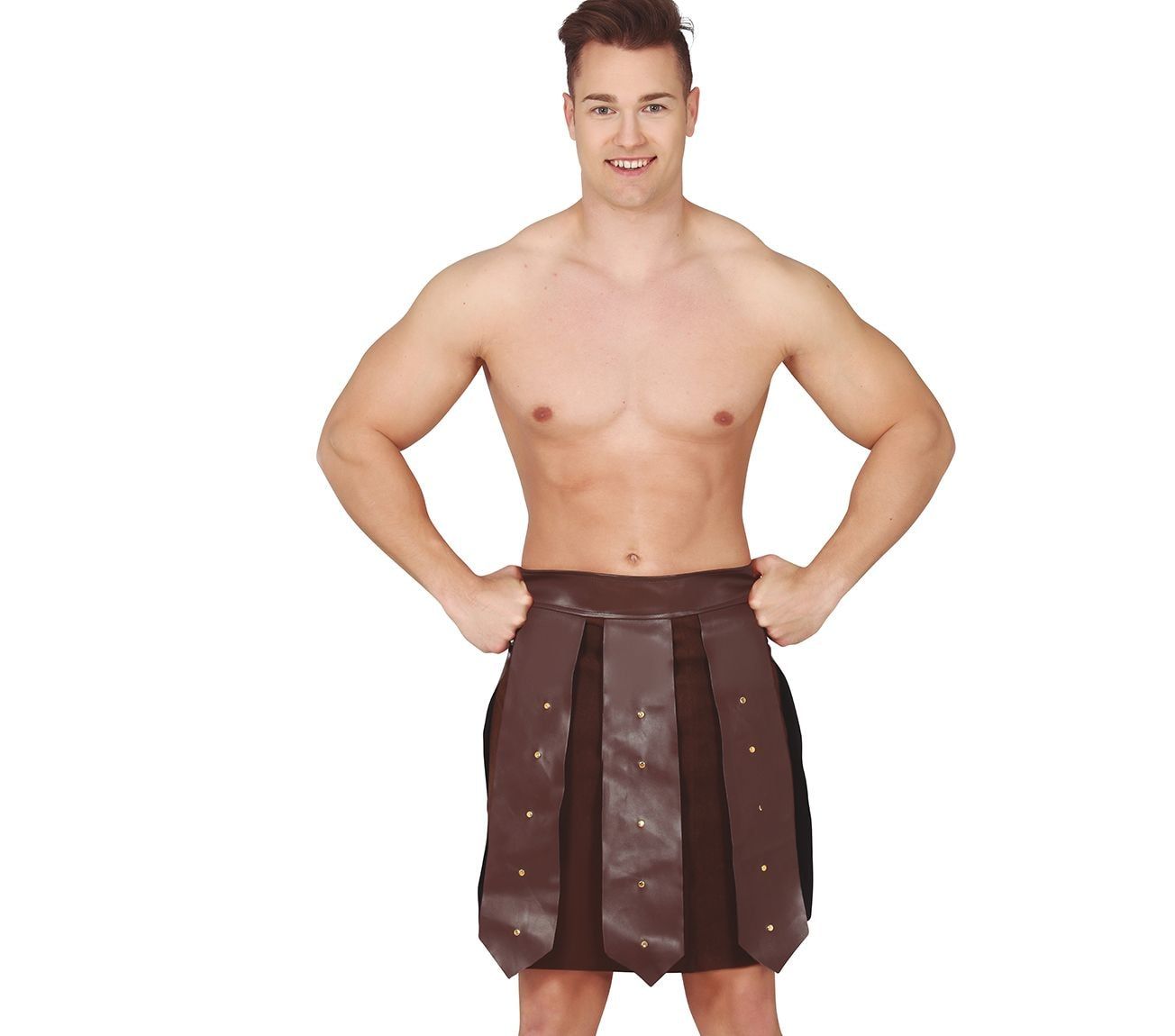 Gladiator schort rok lederlook