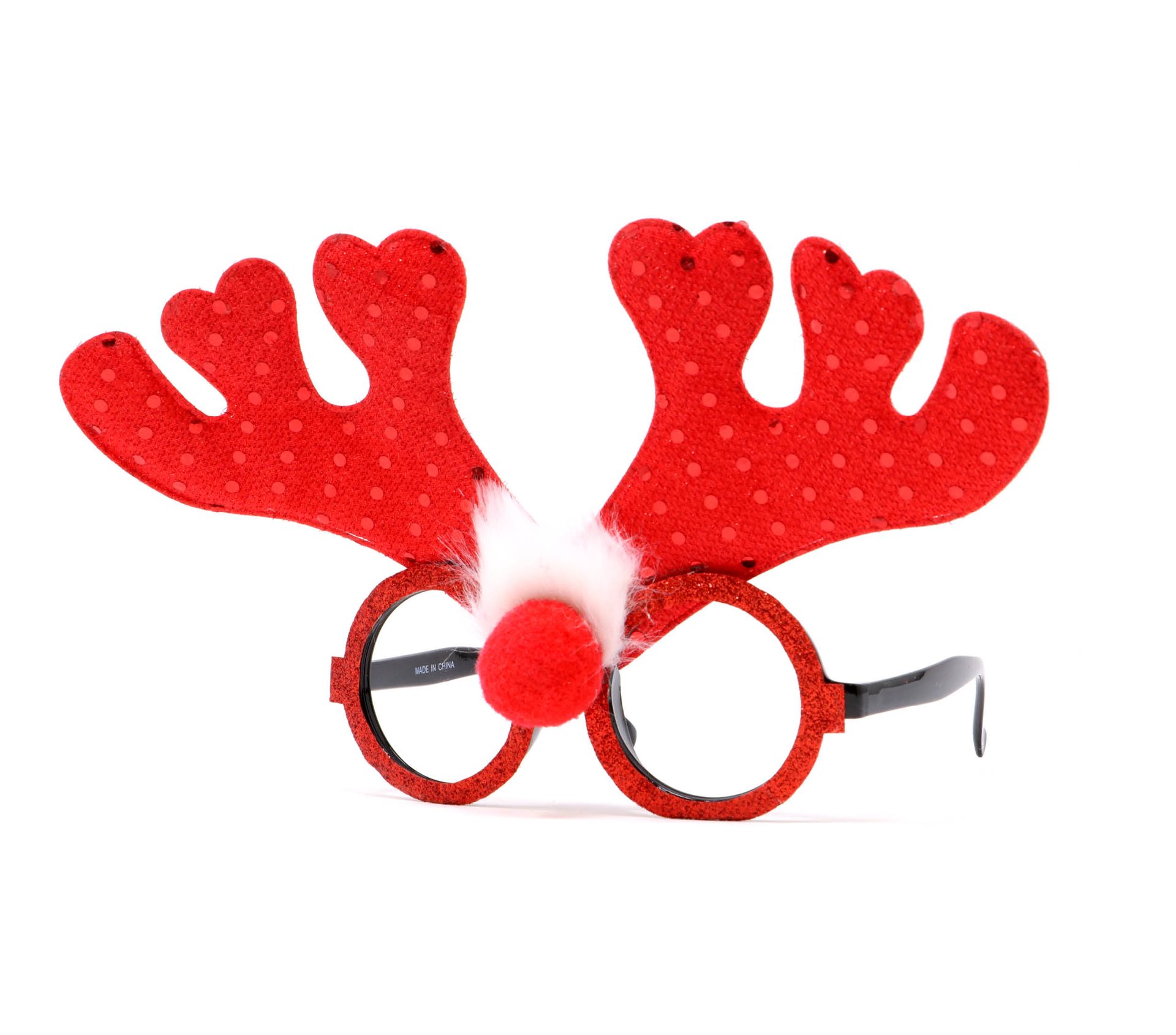 Glamour Rudolf Rendier Bril Rood Pailletten