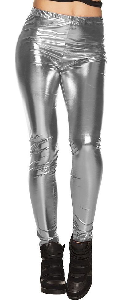 Glance Metallic Legging Dames Zilver