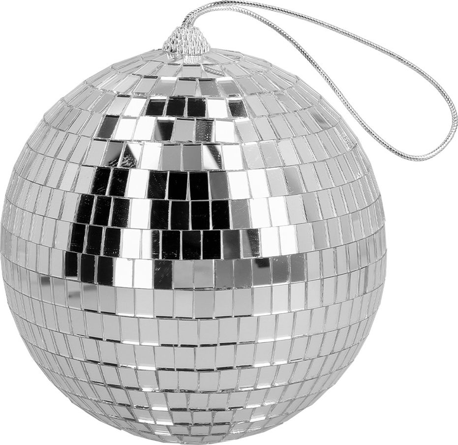 Glanzende Zilveren Disco Bal 15 cm