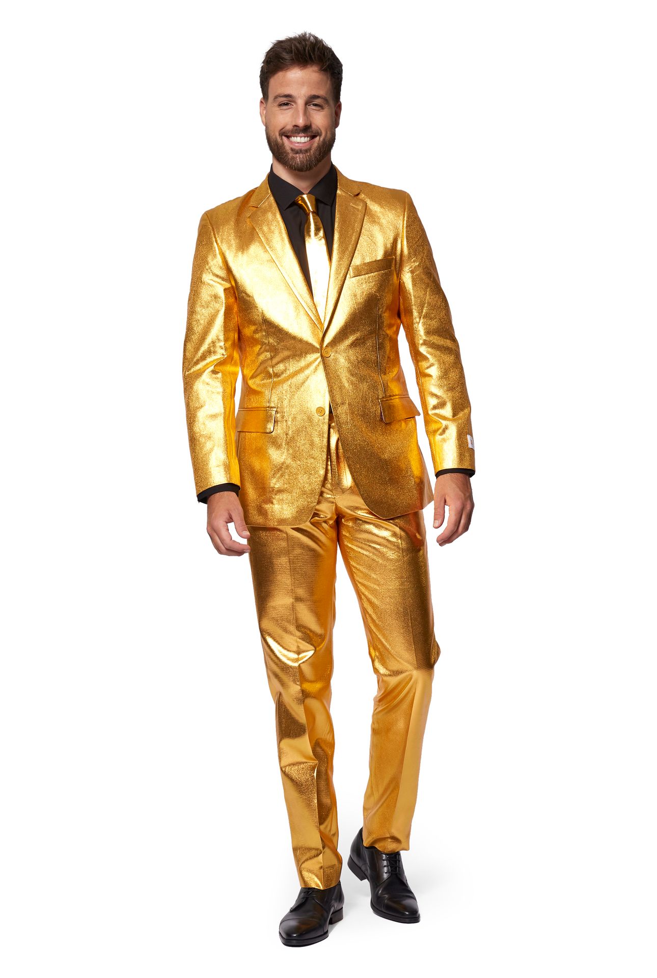 Glimmend Gouden Opposuits Kostuum