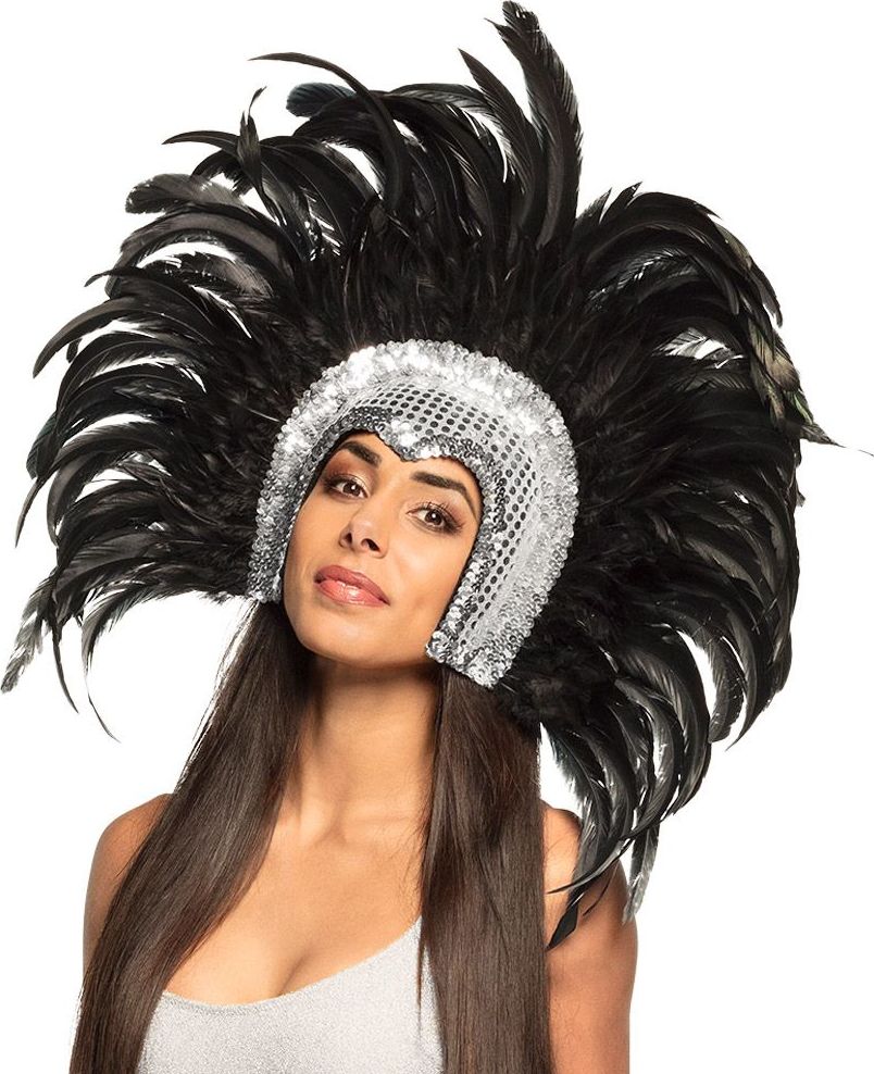 Glimmende Zilveren Hoofdtooi Go-Go Danseres