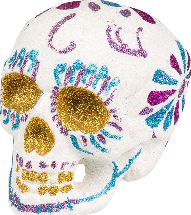 Glitter Doodskop Wit