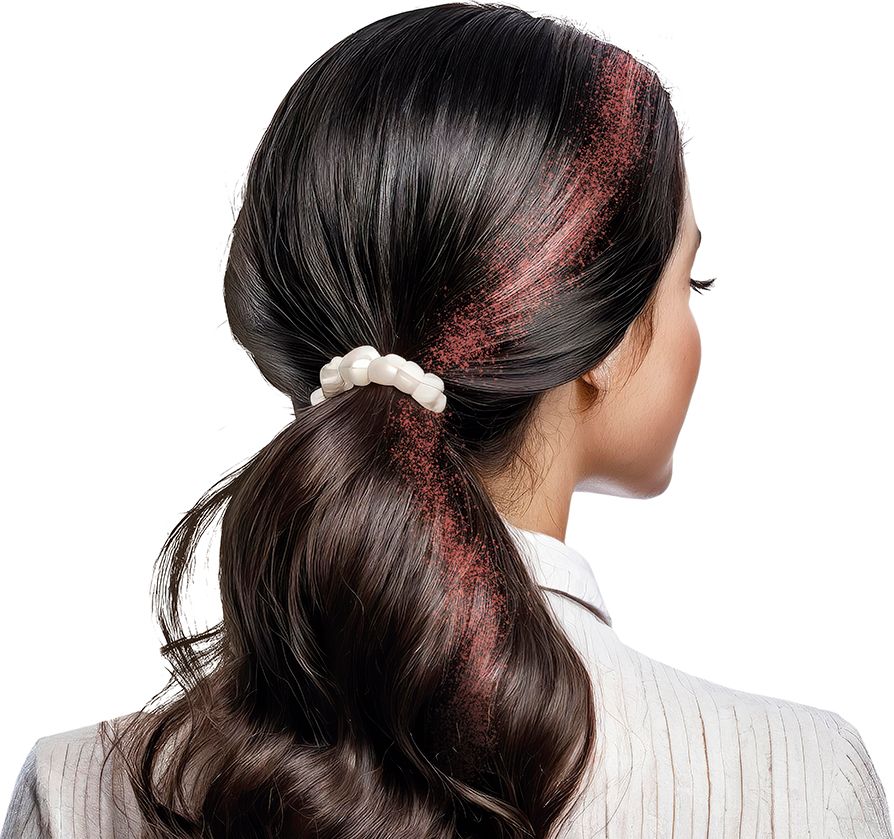 Glitter Haarspray Rood