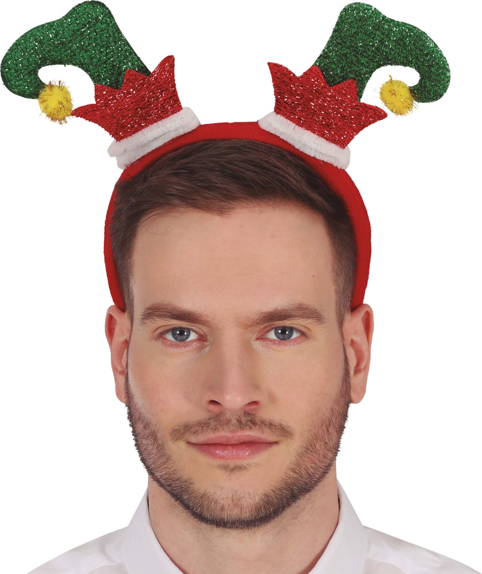 Glitter Kerst Elf Schoenen Haarband