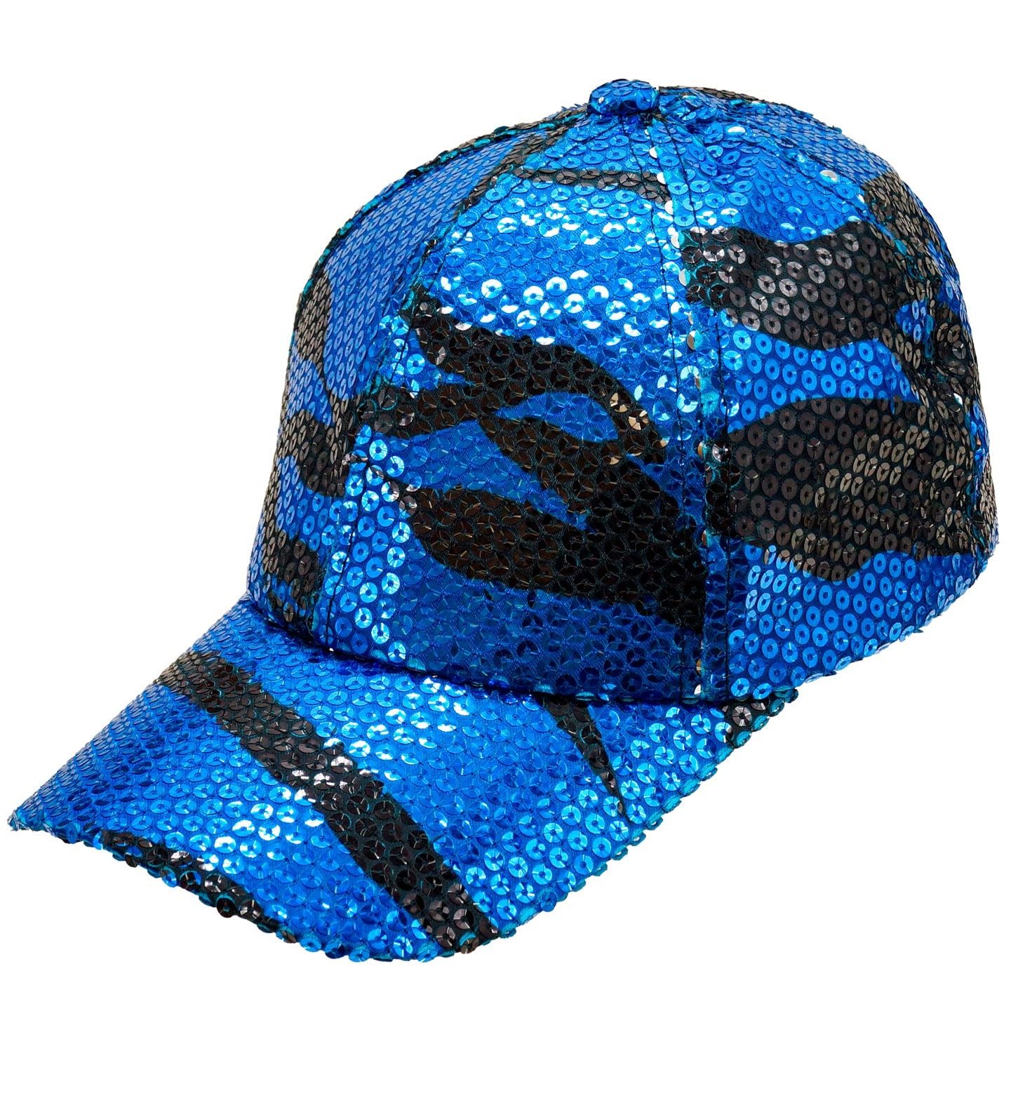 Glitter Pailletten Pet Blauw Zwart Dames Heren