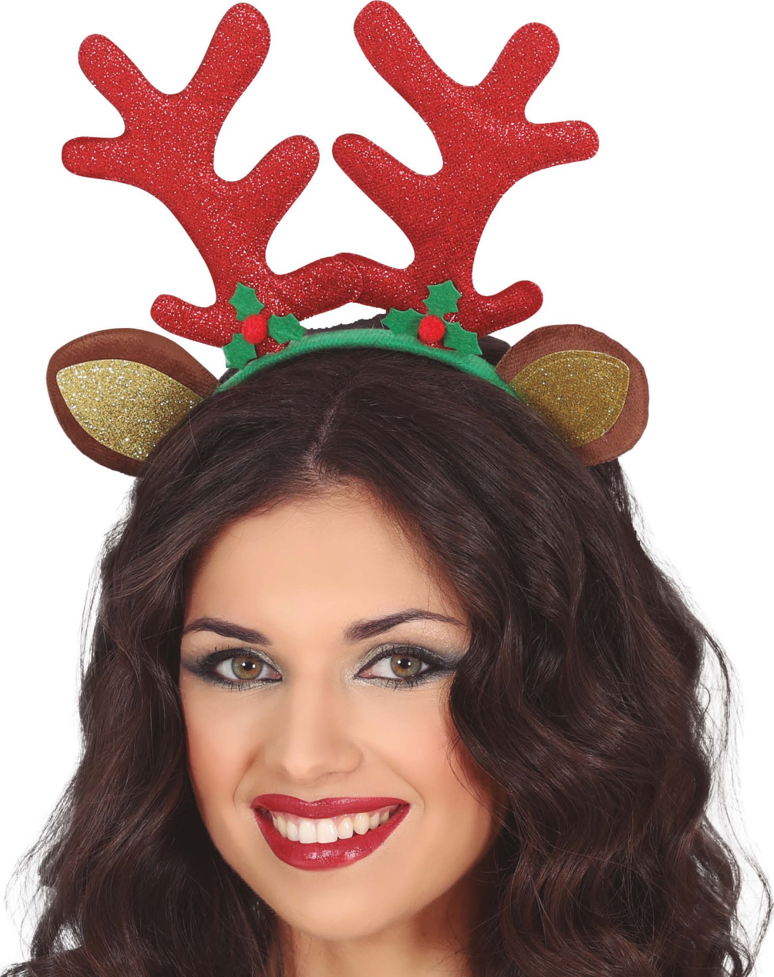 Glitter Rendier Haarband met Oren