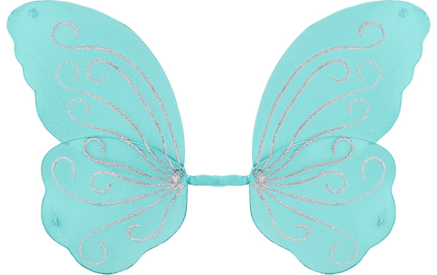 Glitter vlinder vleugels lichtblauw