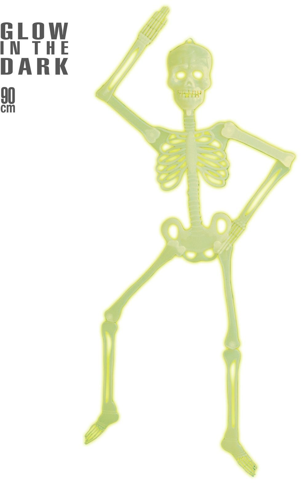 Glow in the dark 3D skelet