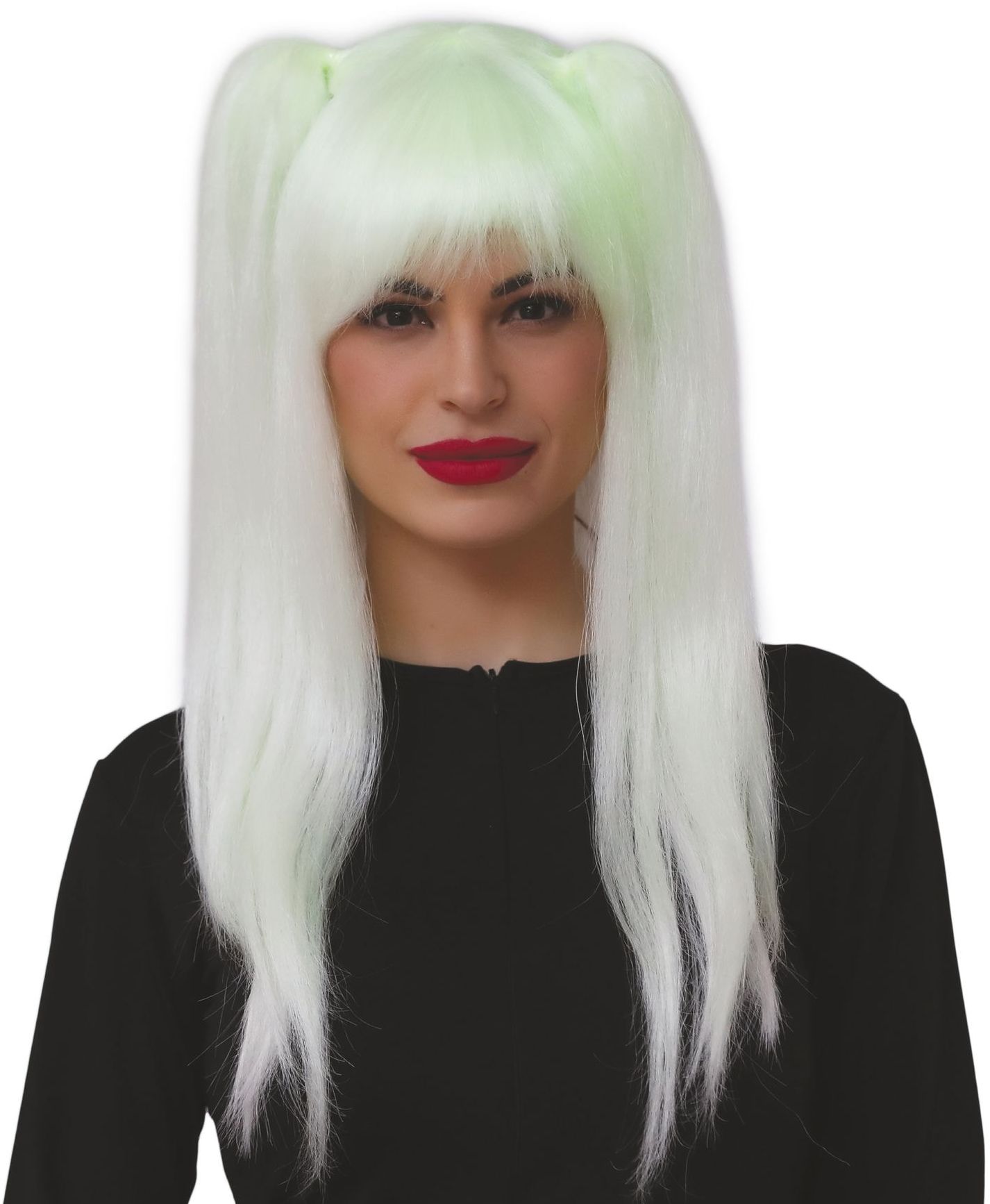 Glow In The Dark Pruik met Staarten