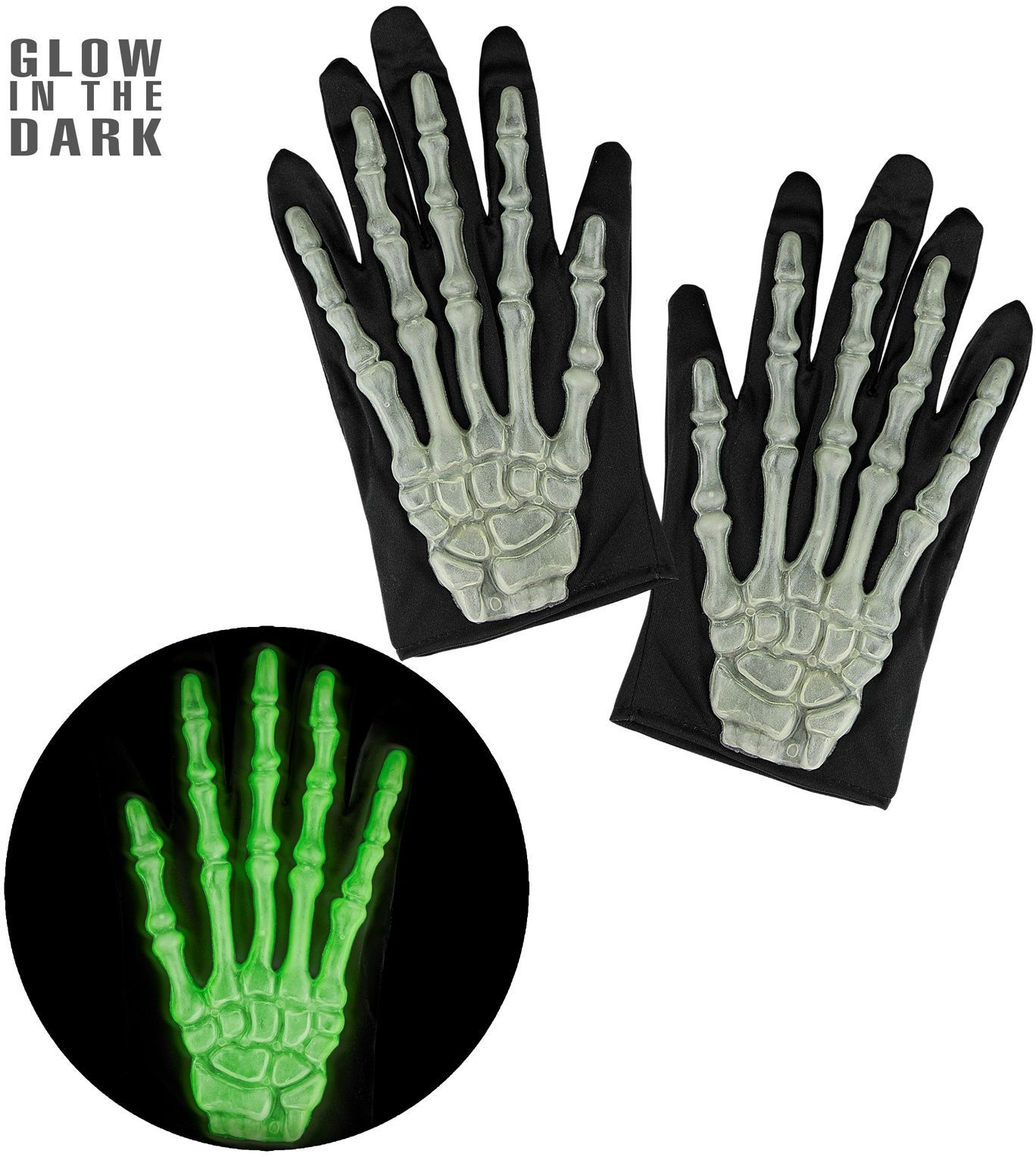 Glow In The Dark Skelet Handschoenen
