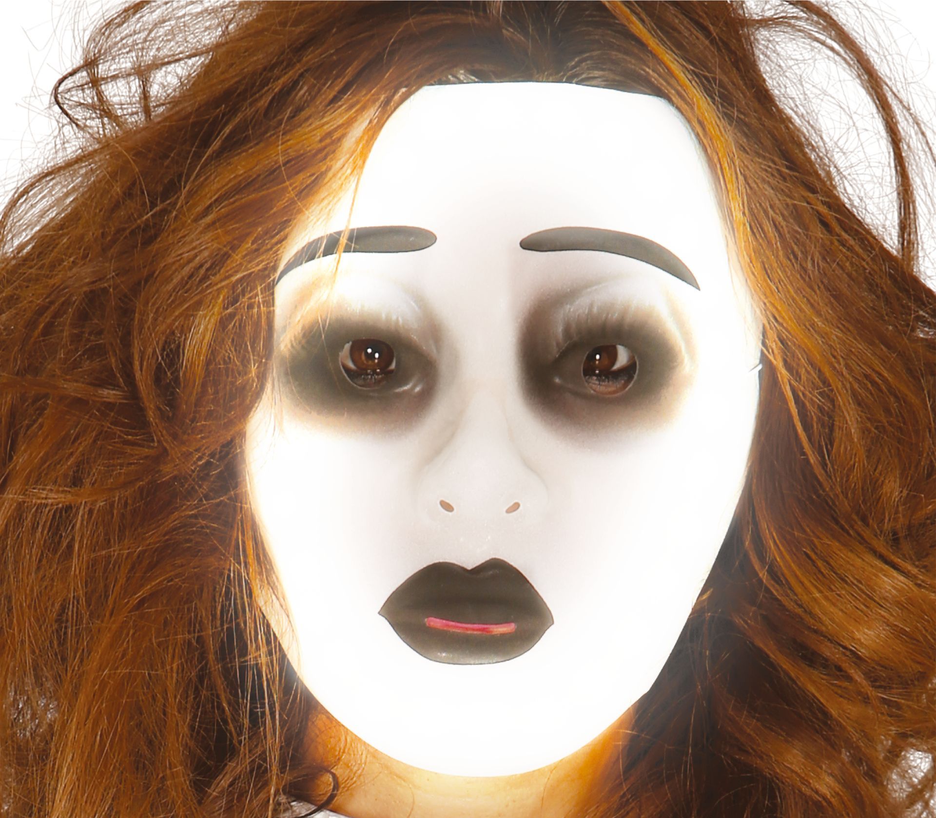 Glow in the dark vrouw masker