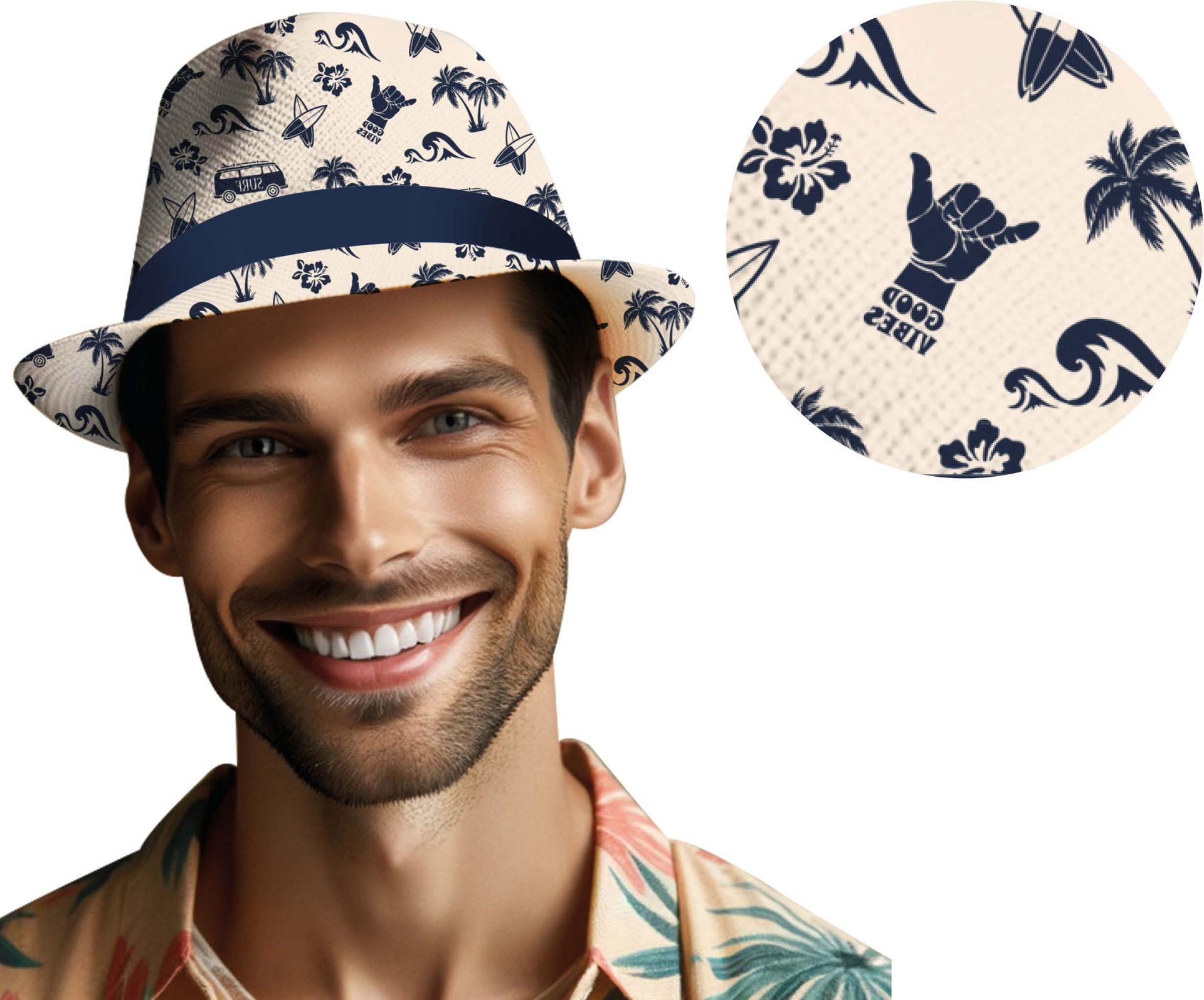 Good Vibes Zomerhoed Volwassenen