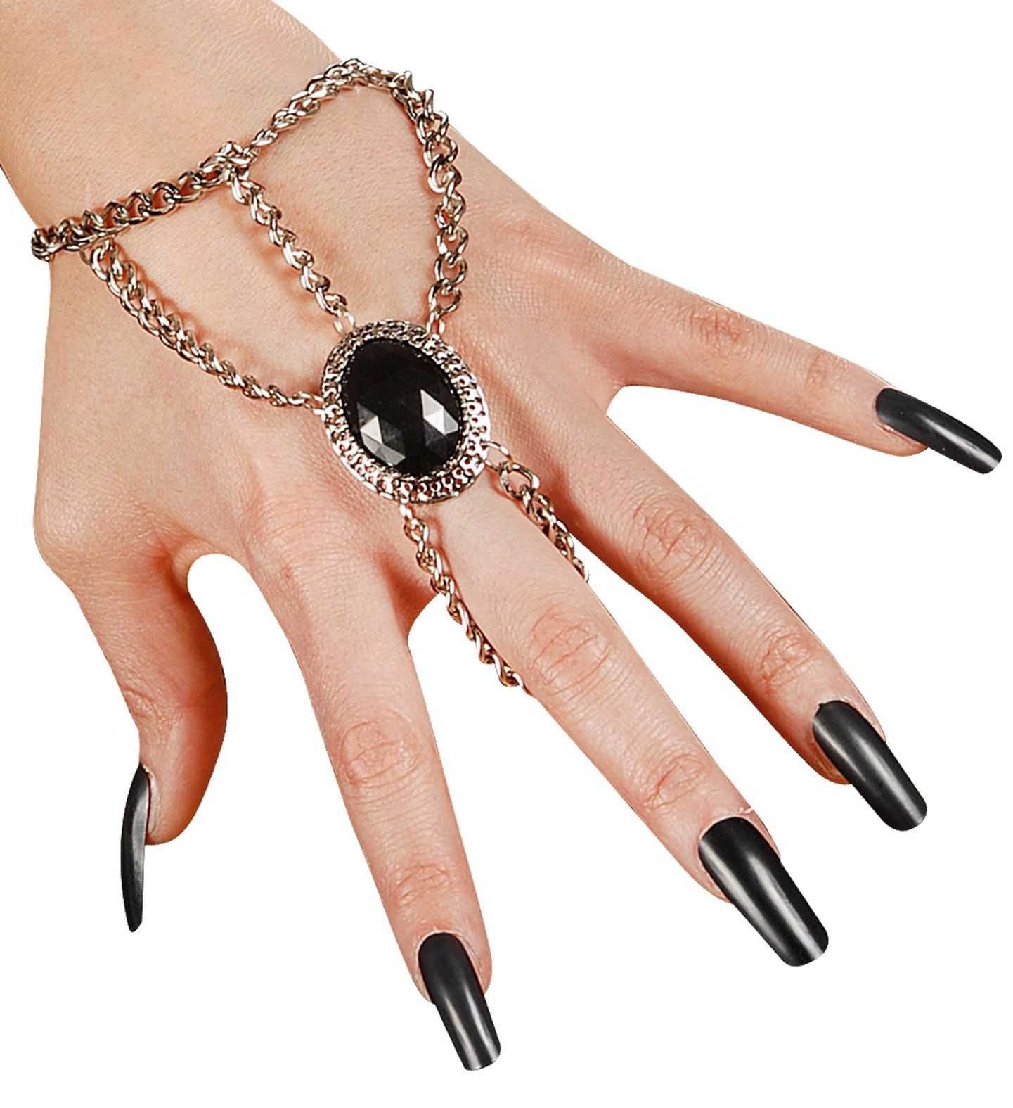 Gothic Polsketting met Ring