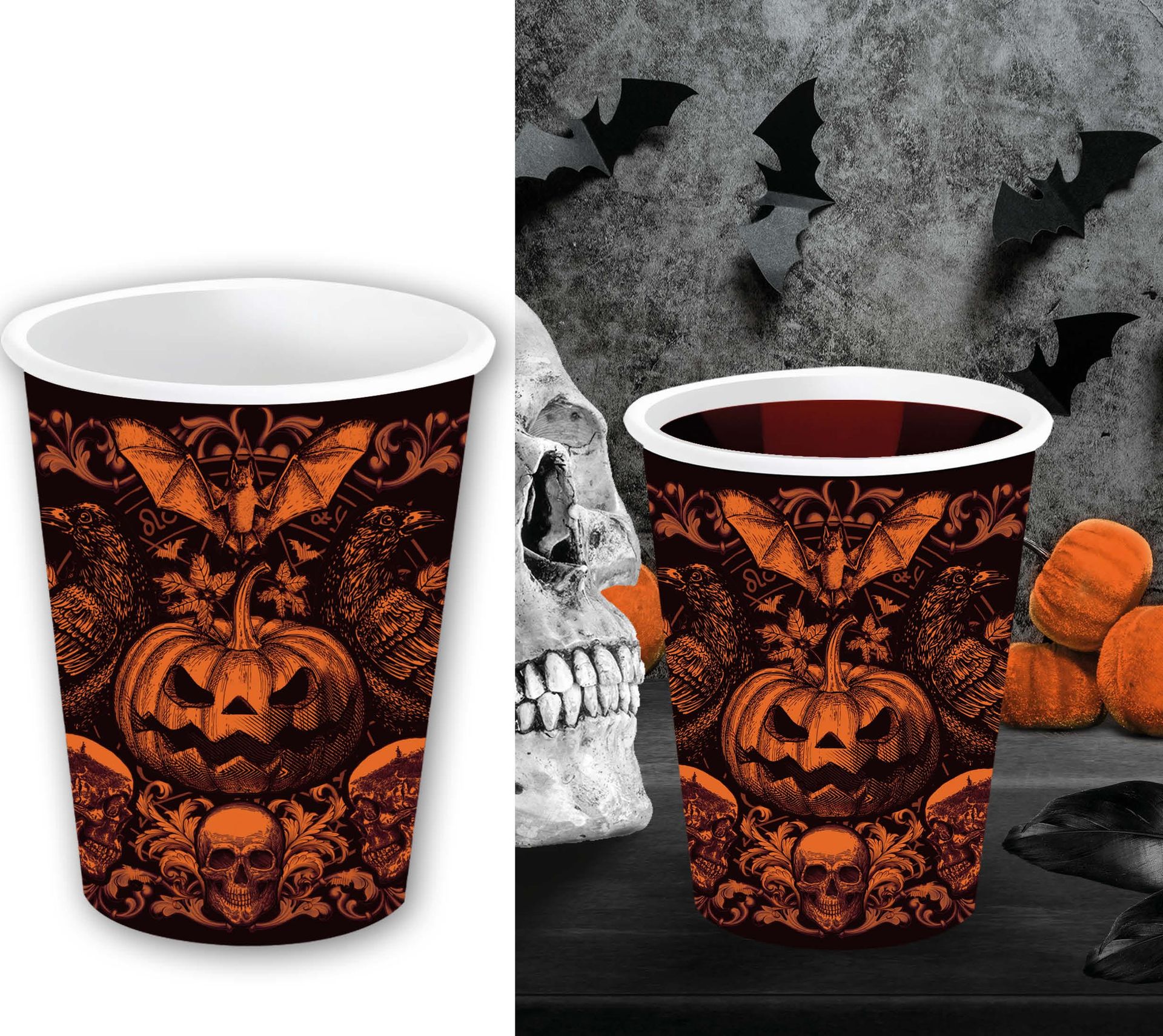 Gothic Pumpkins Partybekers