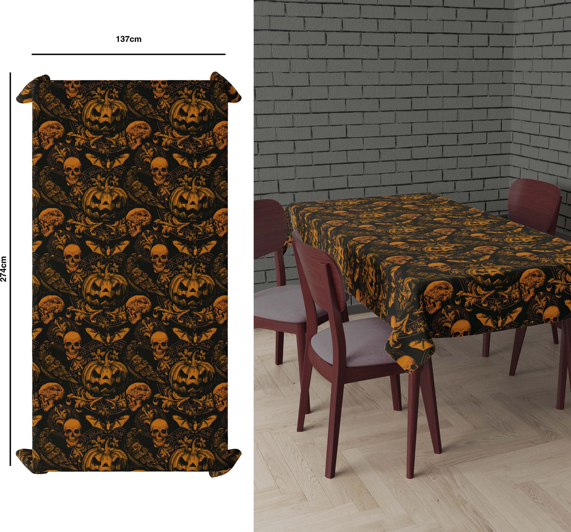 Gothic Pumpkins Tafelkleed
