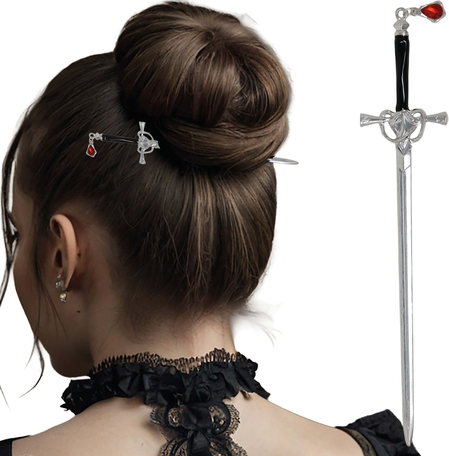 Gothic Zwaard Haarspeld 19cm